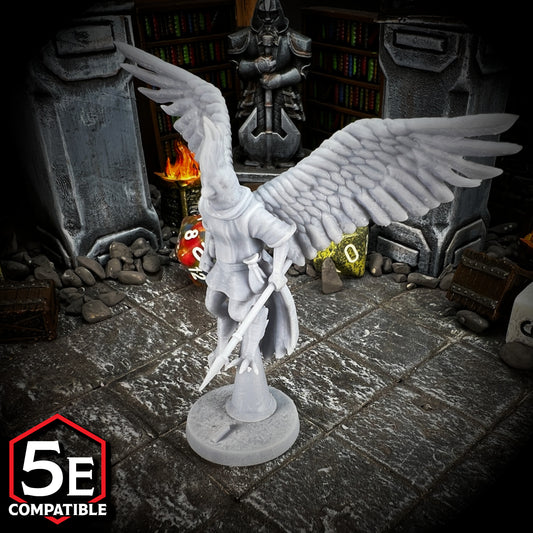 The highest quality, reasonably priced 28mm scale Aarakocra Skirmisher miniatures for Dungeons & Dragons, Pathfinder, GURPS, and other TTRPGS!