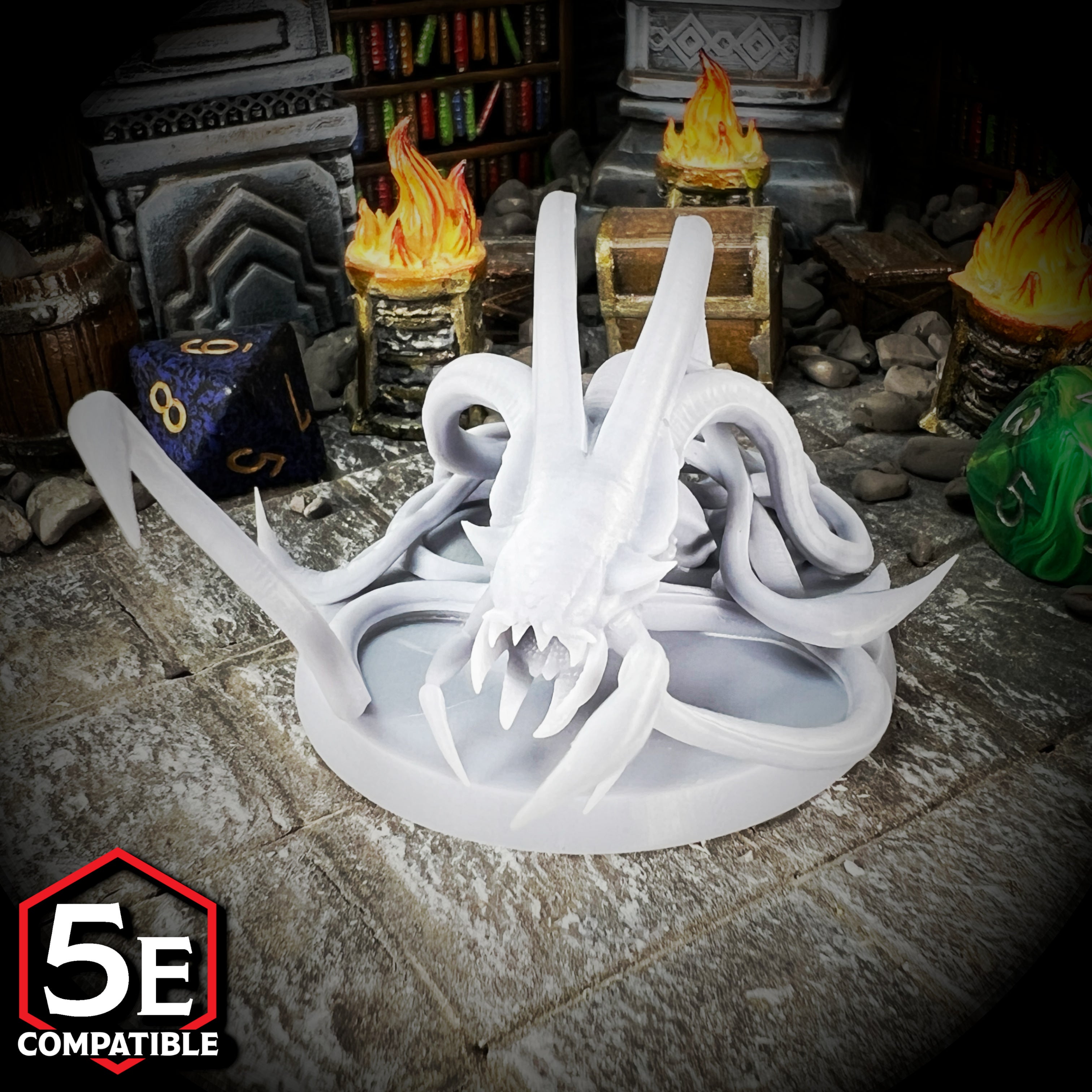 The highest quality, reasonably priced 28mm scale Aboleth miniatures for Dungeons & Dragons, Pathfinder, GURPS, and other TTRPGS!