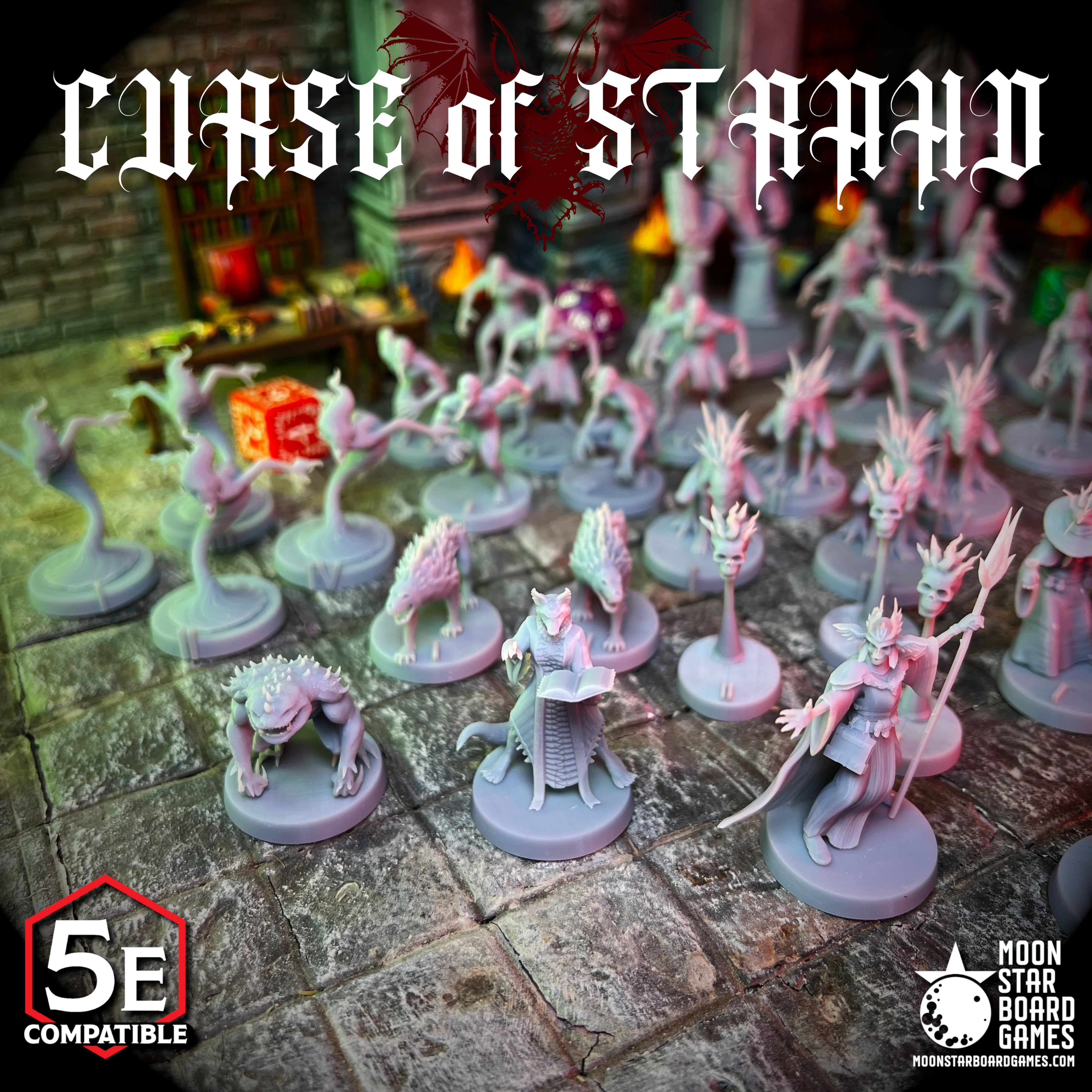 Curse of Stradh Amber Temple - 45pc - COMPLETE ADVENTURE PACK