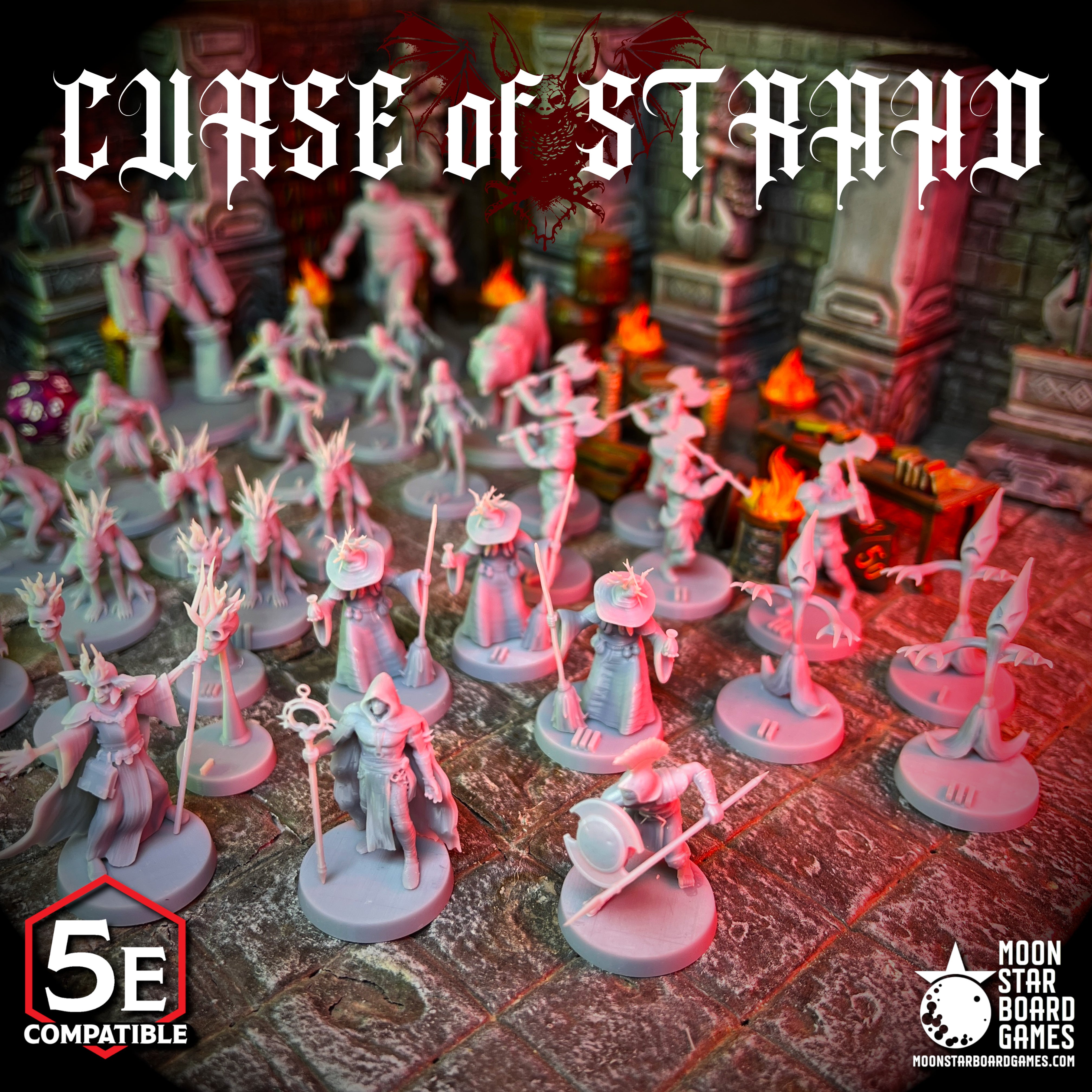 Curse of Stradh Amber Temple - 45pc - COMPLETE ADVENTURE PACK