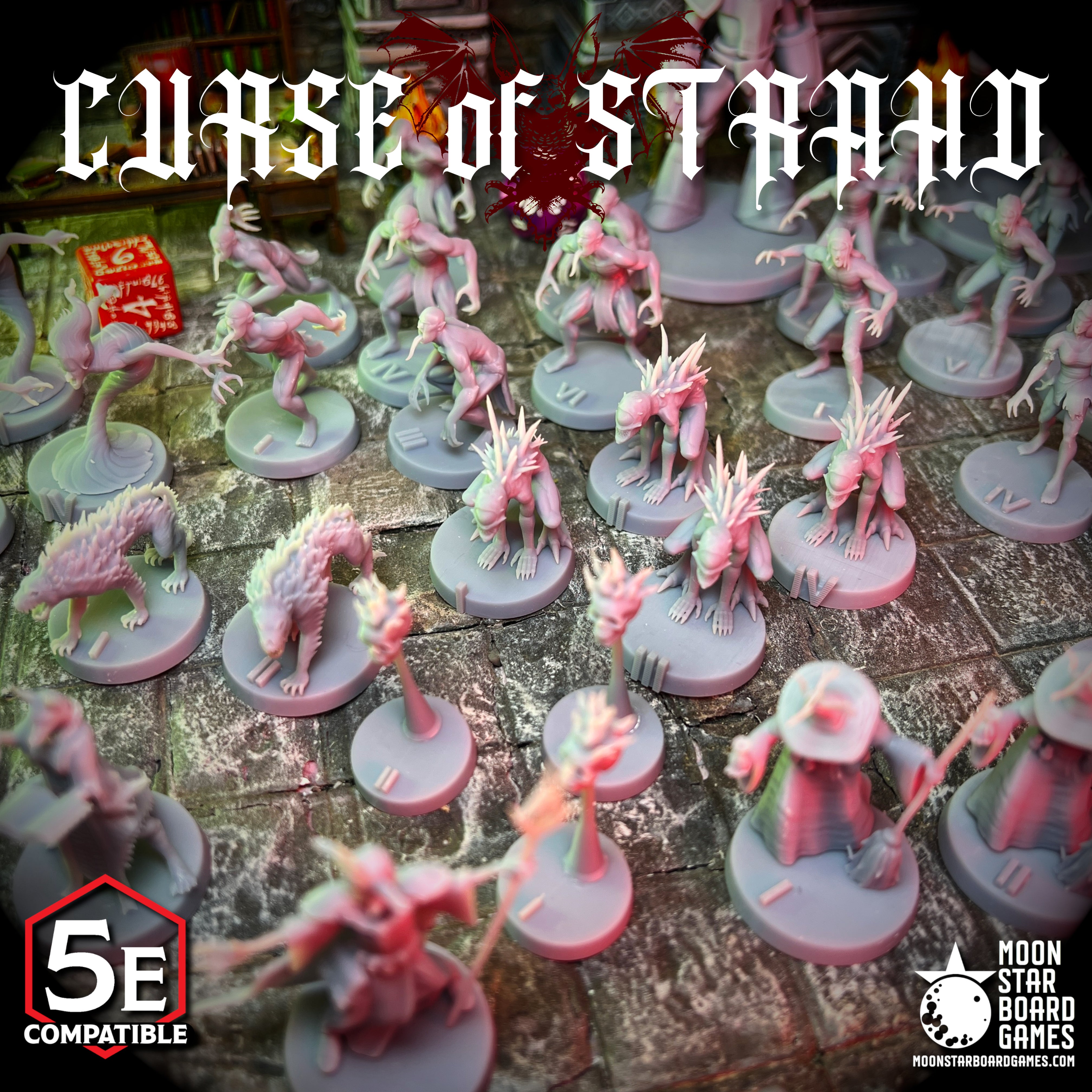 Curse of Stradh Amber Temple - 45pc - COMPLETE ADVENTURE PACK