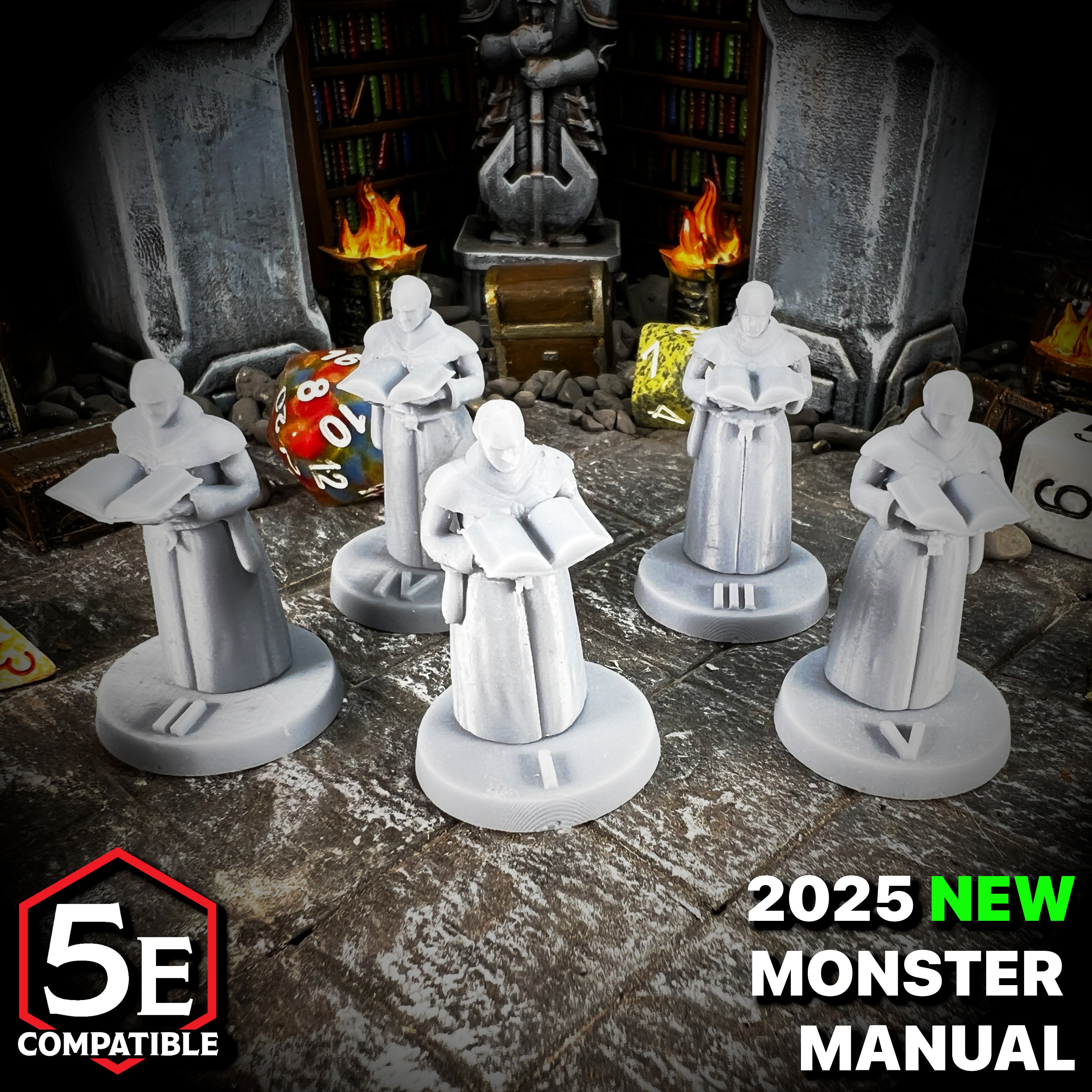 The highest quality, reasonably priced 28mm scale Arch Priest miniatures for Dungeons & Dragons, Pathfinder, GURPS, and other TTRPGS!