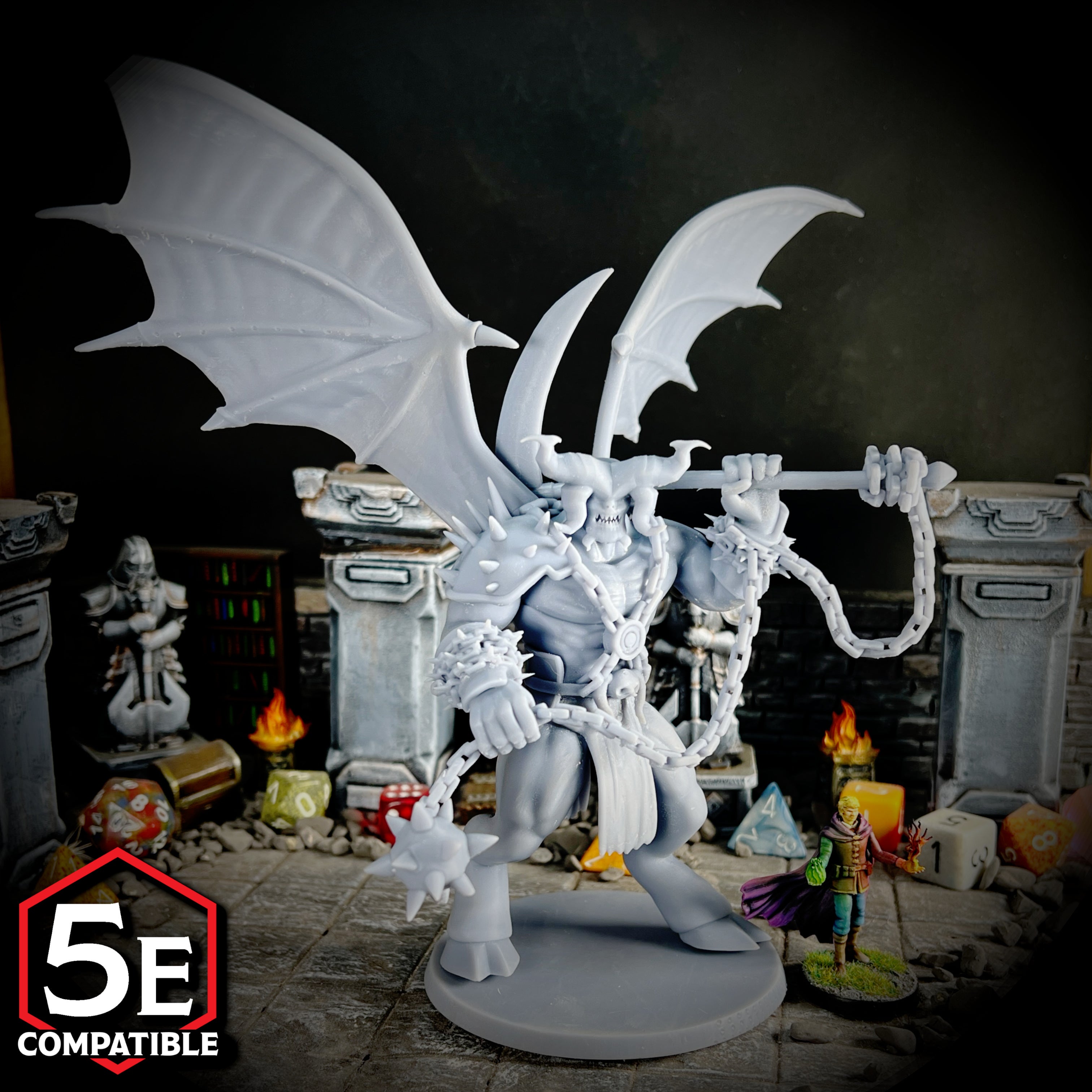 The highest quality, reasonably priced 28mm scale Balor miniatures for Dungeons & Dragons, Pathfinder, GURPS, and other TTRPGS!