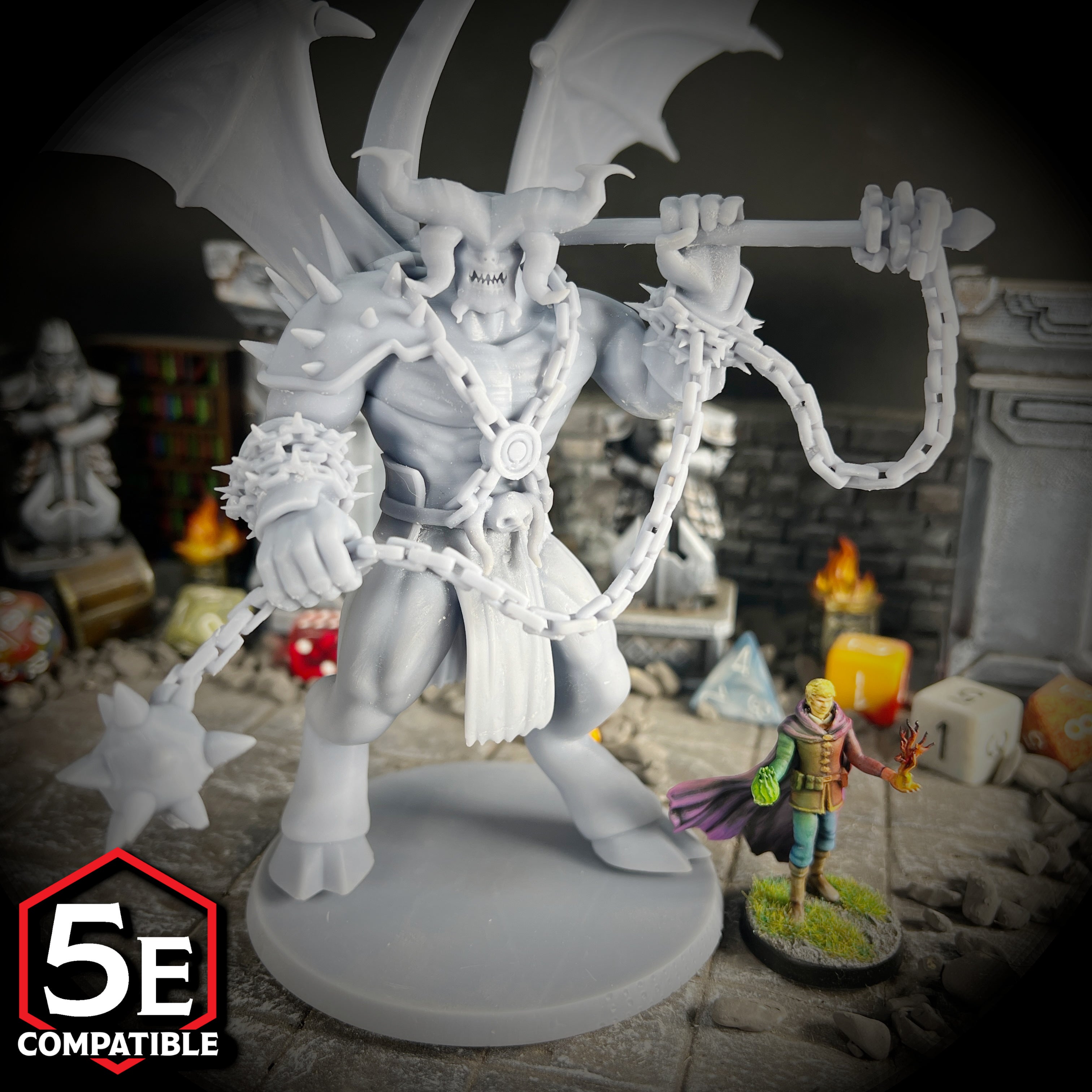 The highest quality, reasonably priced 28mm scale Balor miniatures for Dungeons & Dragons, Pathfinder, GURPS, and other TTRPGS!