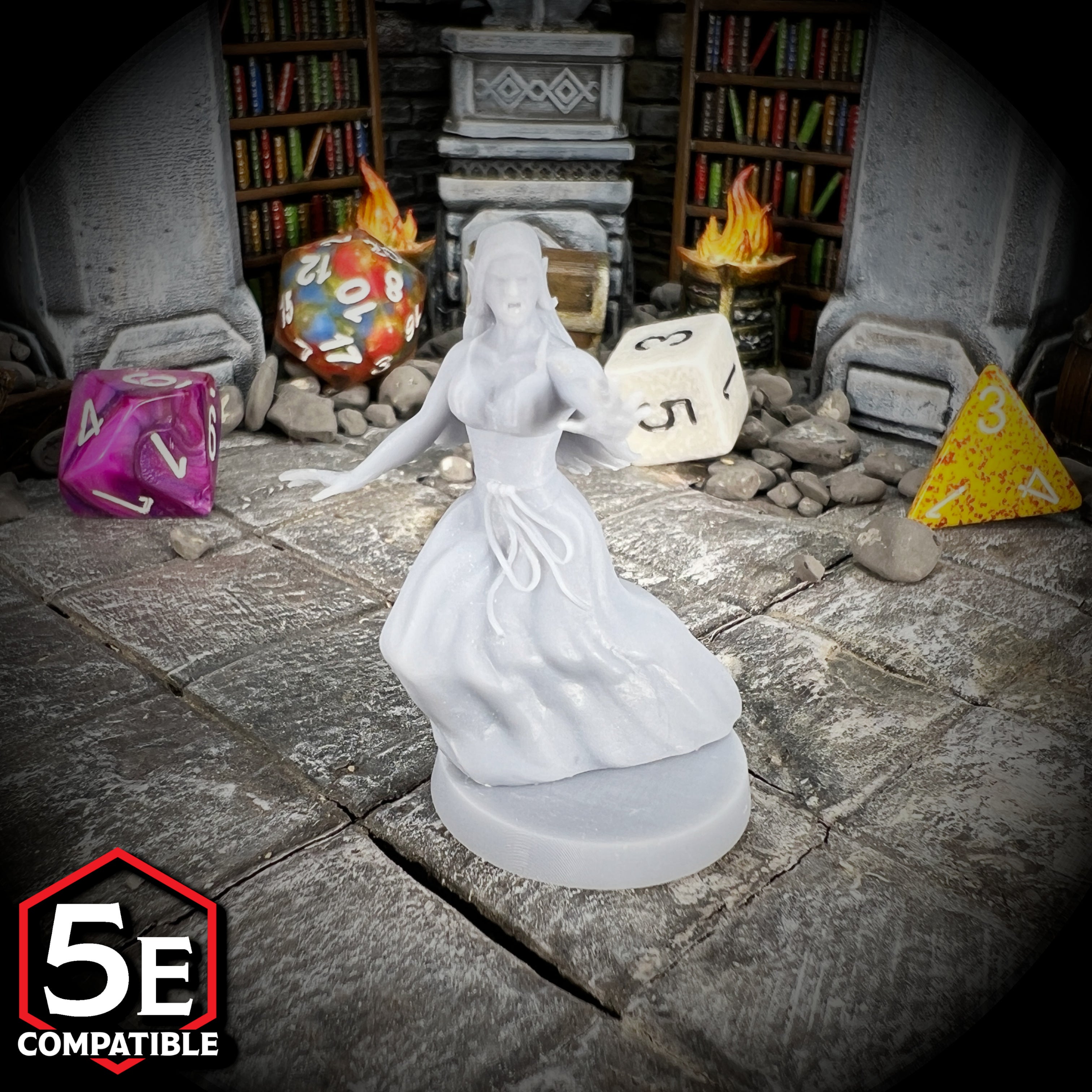 The highest quality, reasonably priced 28mm scale Banshee - Mara Silvra miniatures for Dungeons & Dragons, Pathfinder, GURPS, and other TTRPGS!