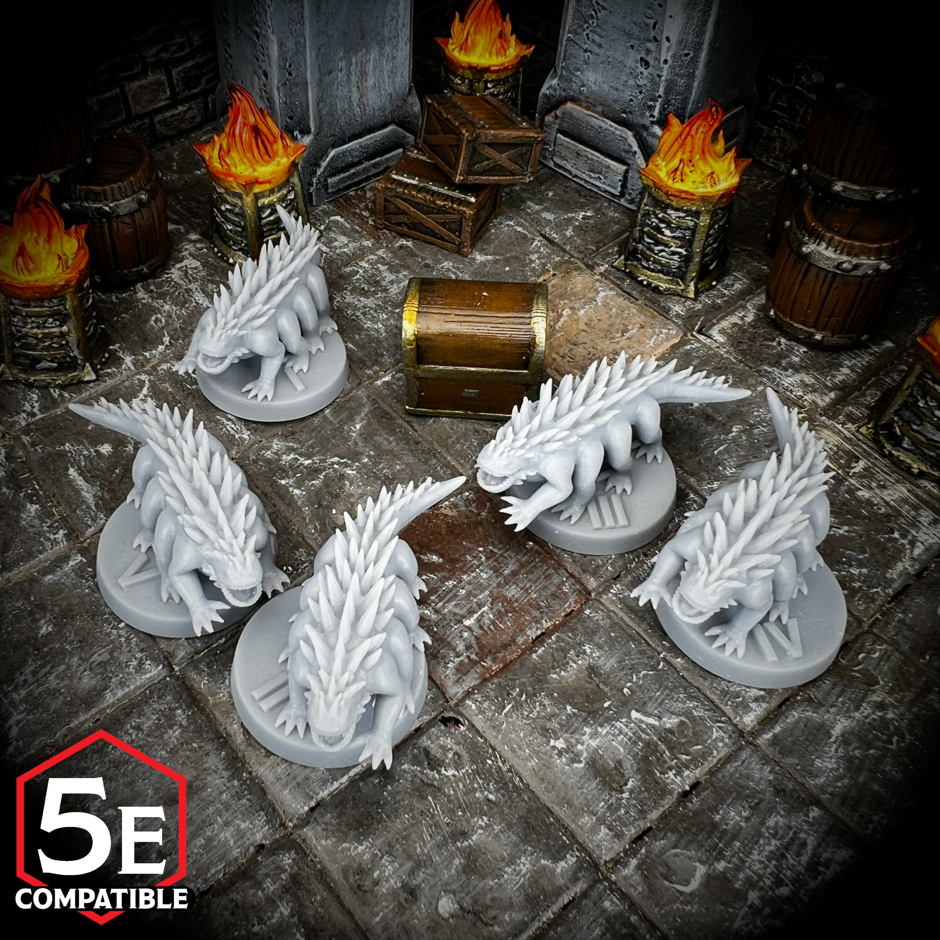 The highest quality, reasonably priced 28mm scale Basilisk miniatures for Dungeons & Dragons, Pathfinder, GURPS, and other TTRPGS!