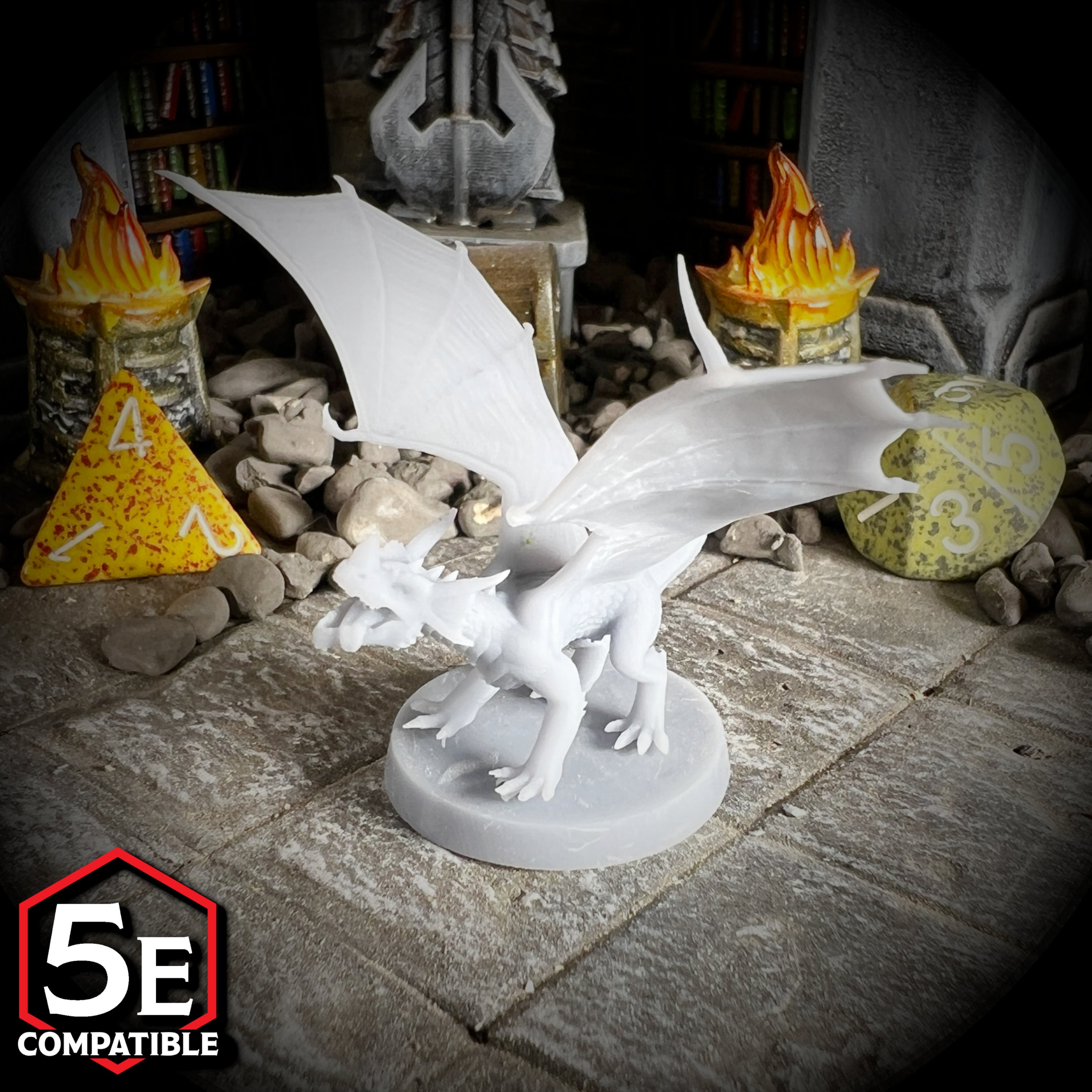 The highest quality, reasonably priced 28mm scale Blue Dragon Wyrmling miniatures for Dungeons & Dragons, Pathfinder, GURPS, and other TTRPGS!