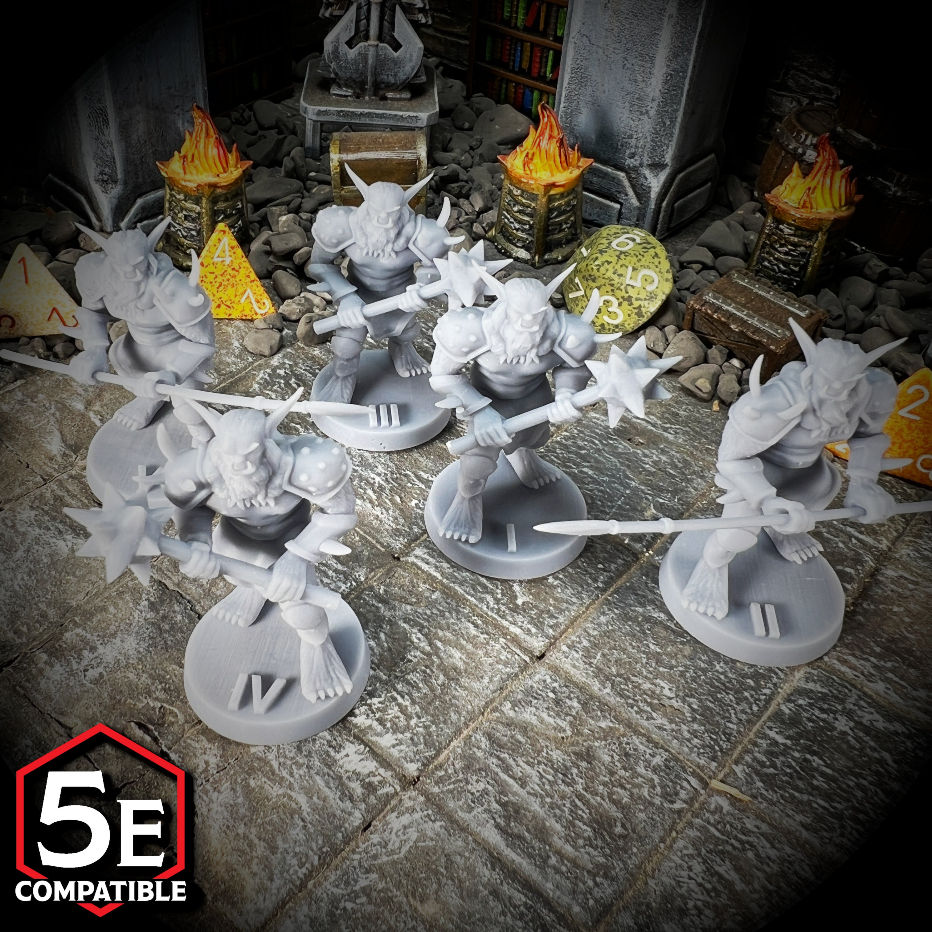 The highest quality, reasonably priced 28mm scale Bugbear Warrior miniatures for Dungeons & Dragons, Pathfinder, GURPS, and other TTRPGS!