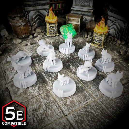 The highest quality, reasonably priced 28mm scale Cats miniatures for Dungeons & Dragons, Pathfinder, GURPS, and other TTRPGS!