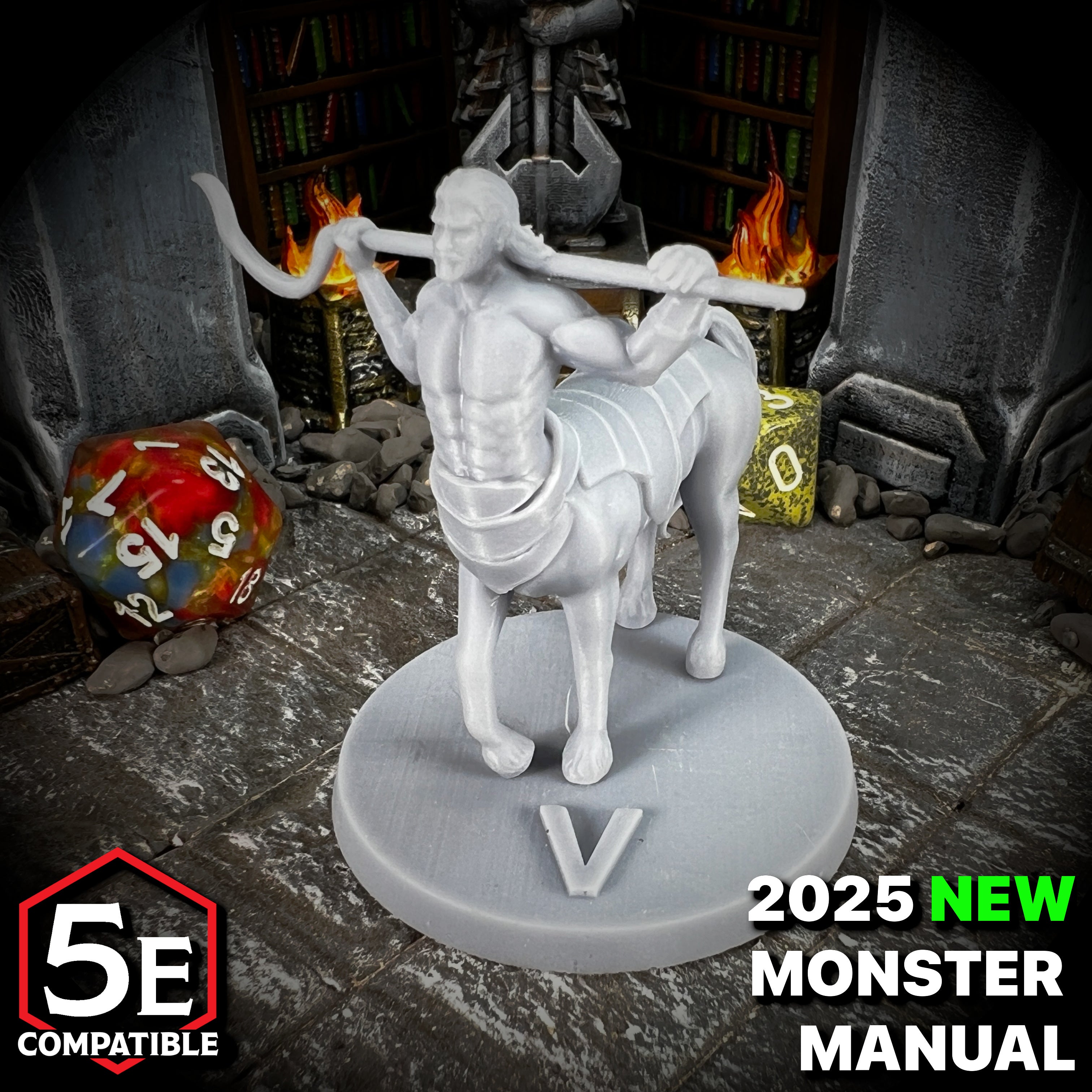 The highest quality, reasonably priced 28mm scale Centaur Warden miniatures for Dungeons & Dragons, Pathfinder, GURPS, and other TTRPGS!