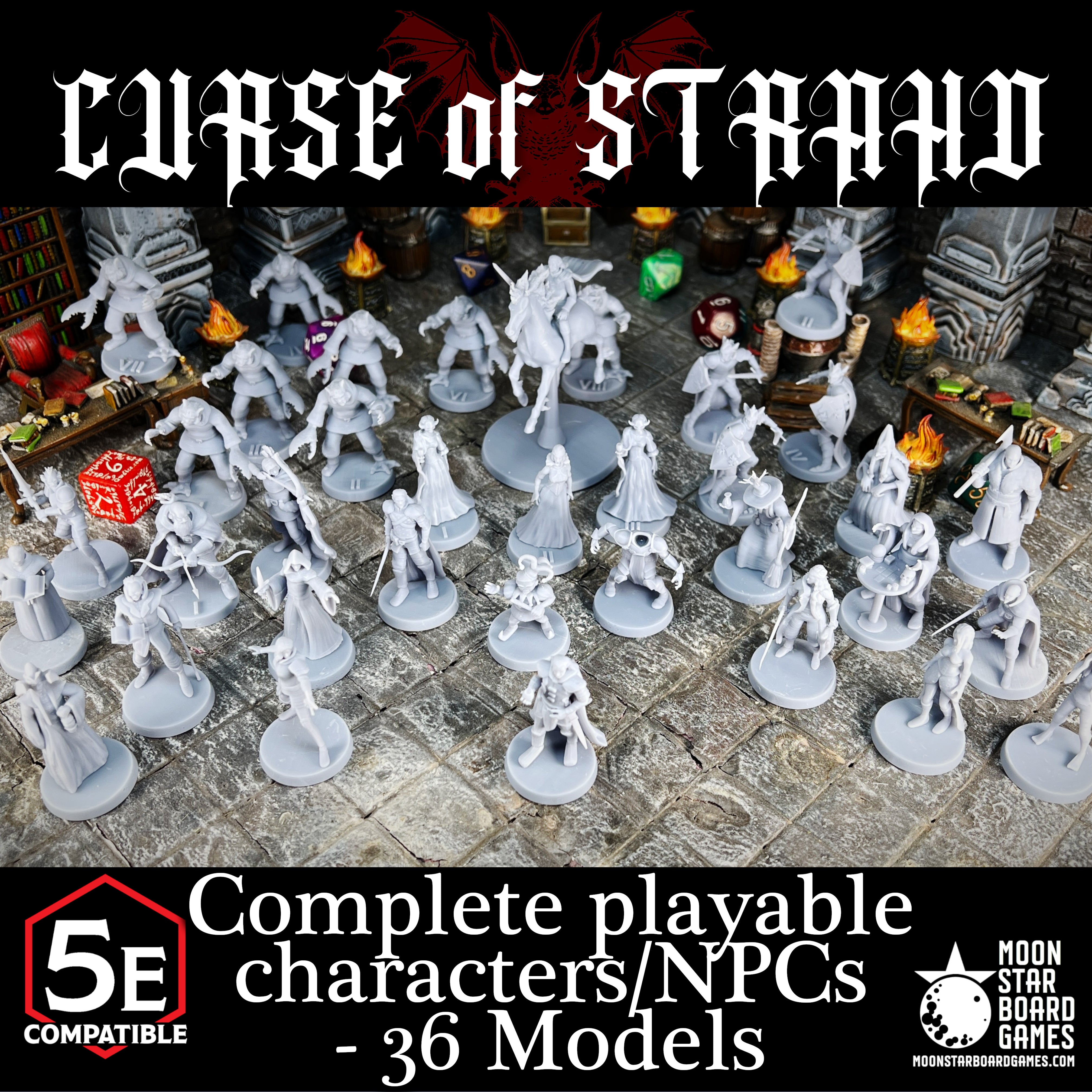Curse of Stradh Characters/NPCs - 37pc - COMPLETE ADVENTURE PACK
