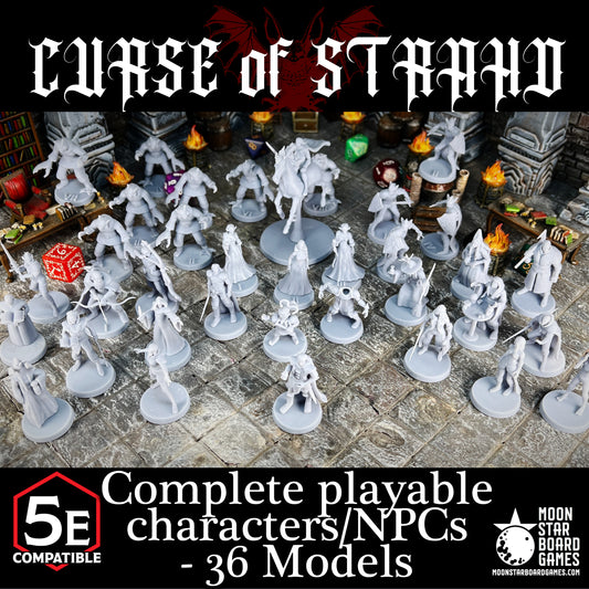 Curse of Stradh Characters/NPCs - 37pc - COMPLETE ADVENTURE PACK