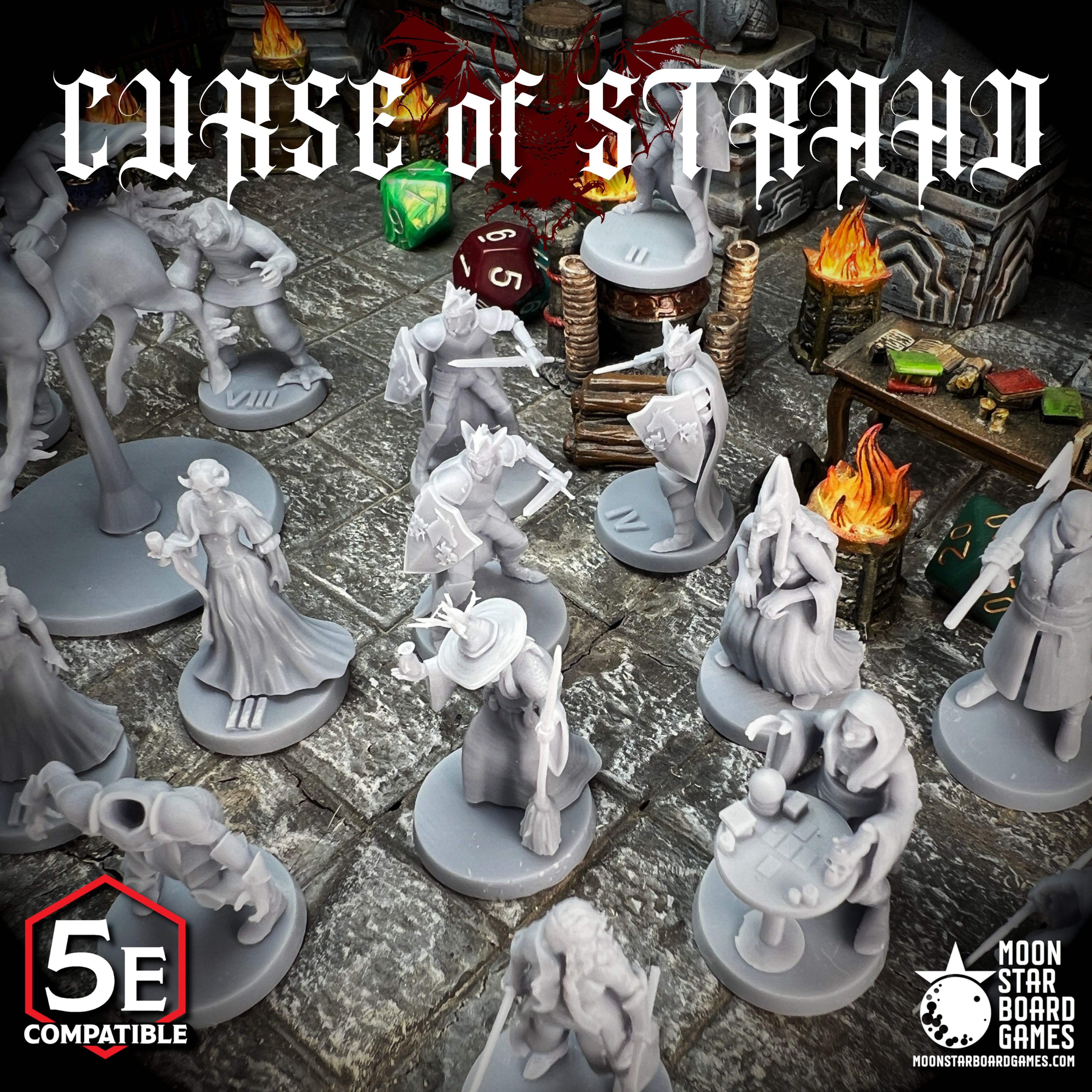 Curse of Stradh Characters/NPCs - 37pc - COMPLETE ADVENTURE PACK