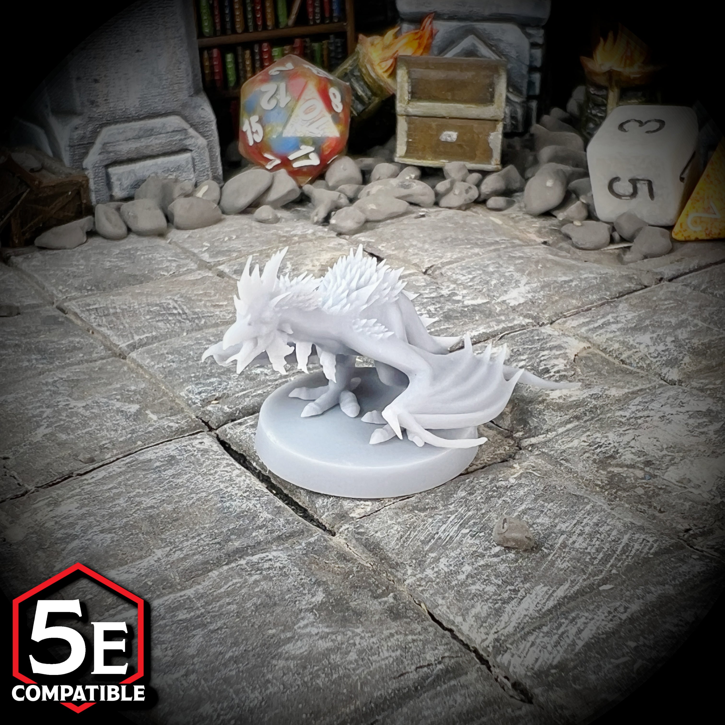 The highest quality, reasonably priced 28mm scale Cockatrice miniatures for Dungeons & Dragons, Pathfinder, GURPS, and other TTRPGS!