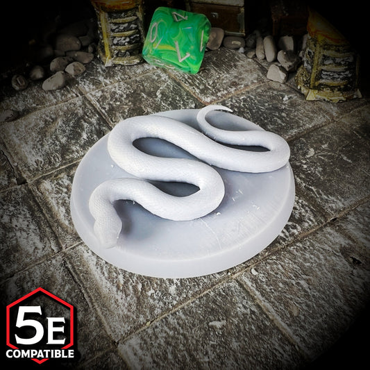 The highest quality, reasonably priced 28mm scale Constrictor Snake miniatures for Dungeons & Dragons, Pathfinder, GURPS, and other TTRPGS!