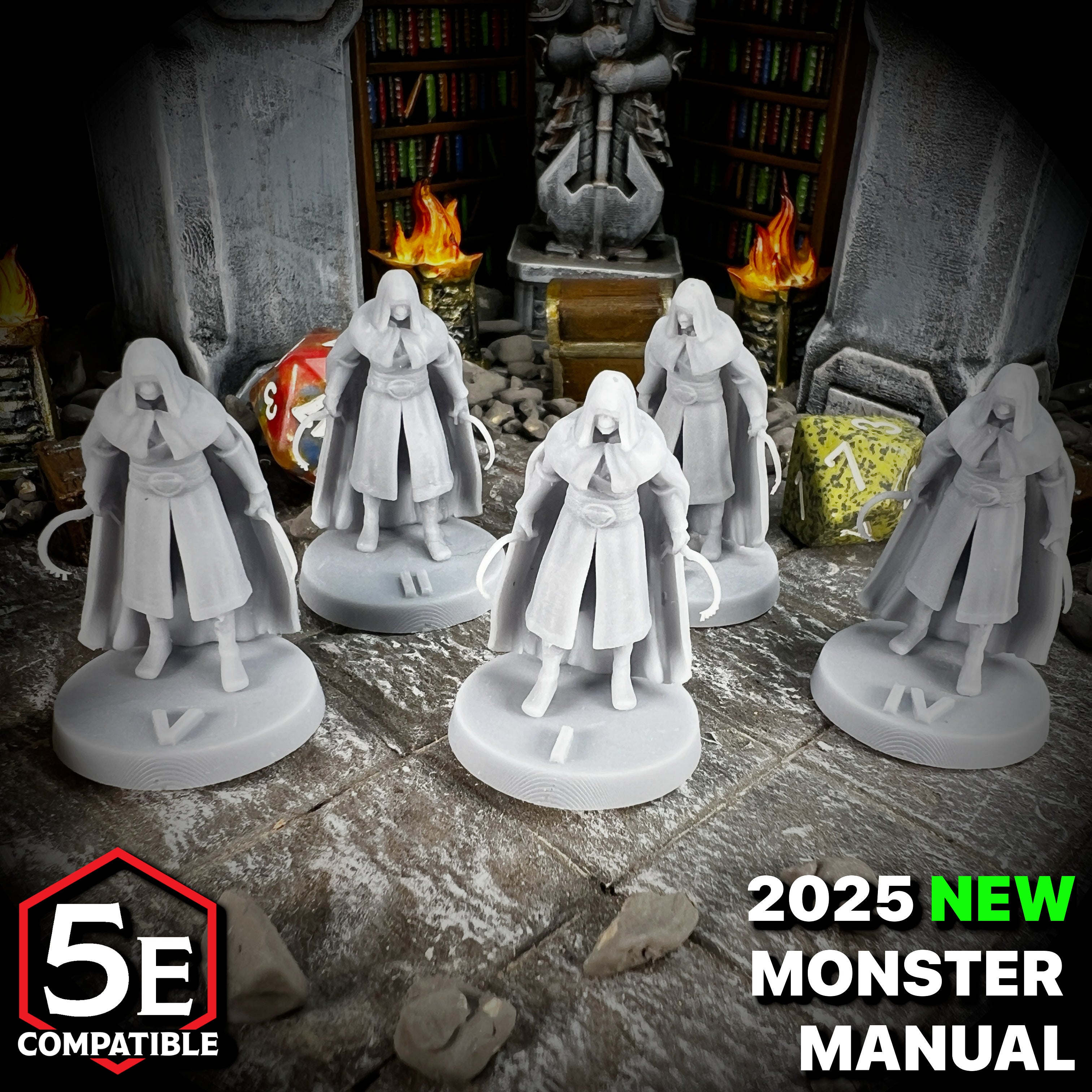 The highest quality, reasonably priced 28mm scale Cultist Heirophand miniatures for Dungeons & Dragons, Pathfinder, GURPS, and other TTRPGS!
