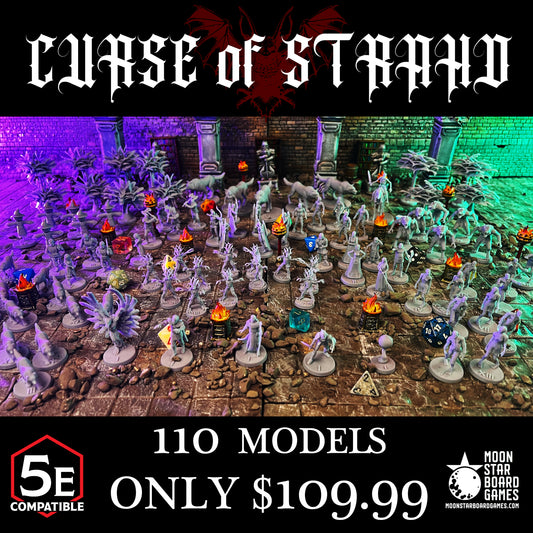 The highest quality, reasonably priced 28mm scale Curse of Stradh Random Encounter miniatures for Dungeons & Dragons, Pathfinder, GURPS, and other TTRPGS!