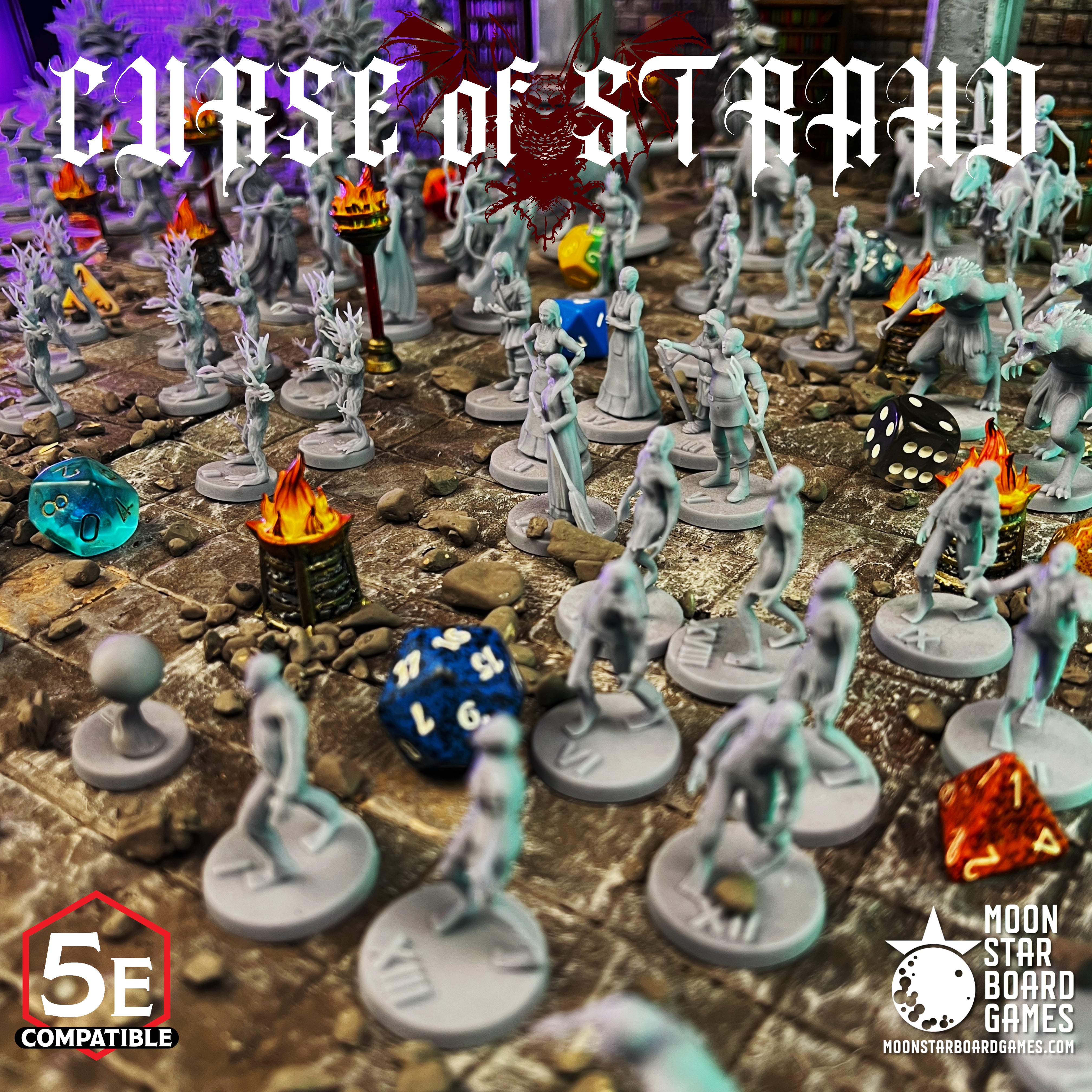 The highest quality, reasonably priced 28mm scale Curse of Stradh Random Encounter miniatures for Dungeons & Dragons, Pathfinder, GURPS, and other TTRPGS!
