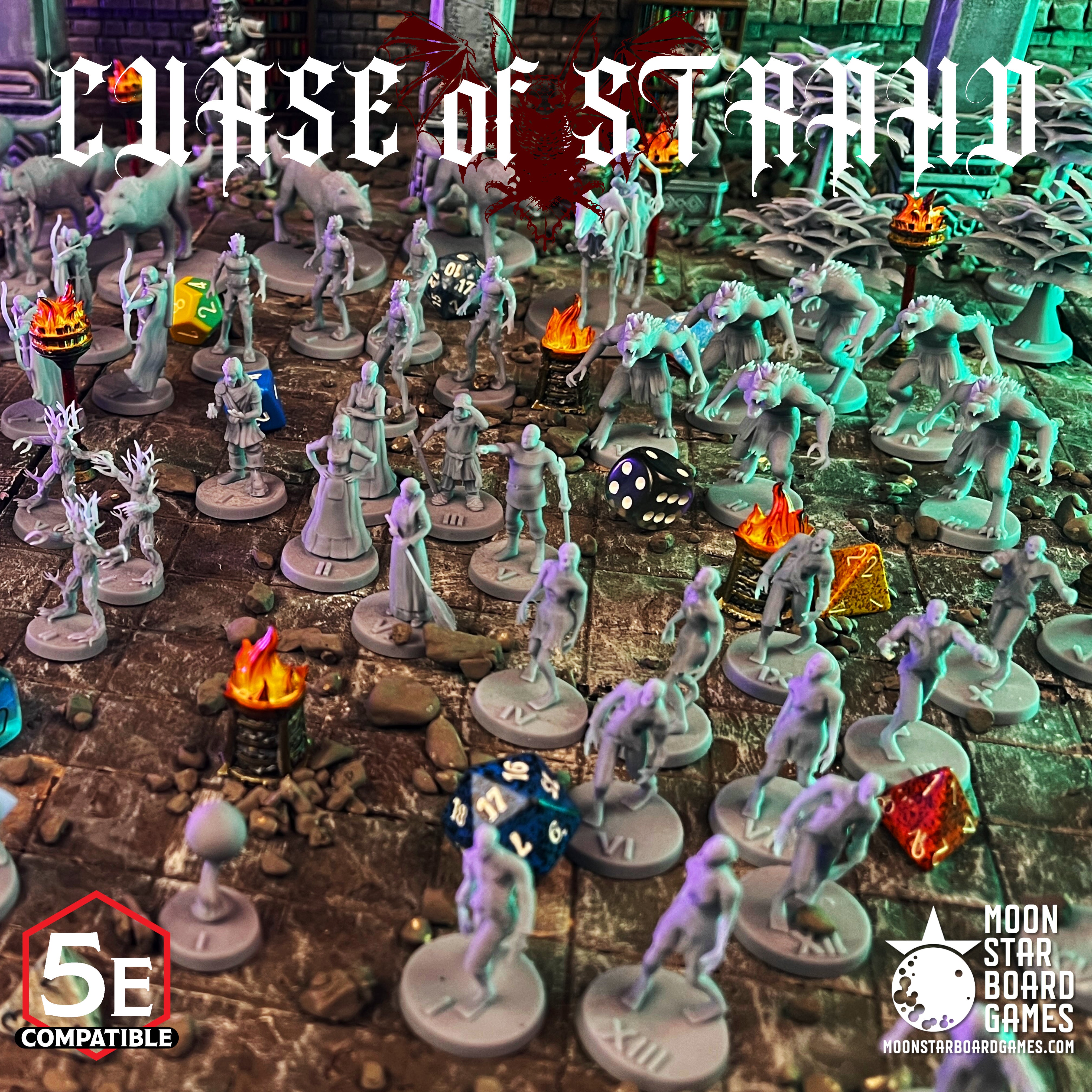 The highest quality, reasonably priced 28mm scale Curse of Stradh Random Encounter miniatures for Dungeons & Dragons, Pathfinder, GURPS, and other TTRPGS!