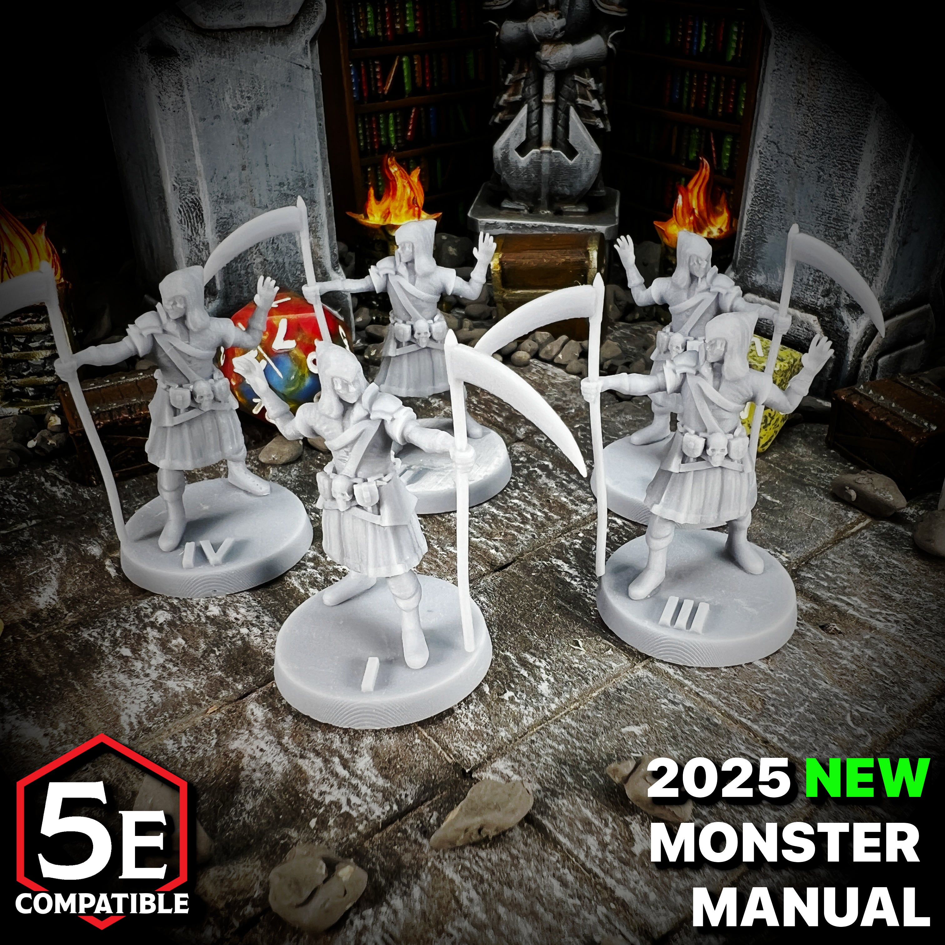 The highest quality, reasonably priced 28mm scale Death Cultist miniatures for Dungeons & Dragons, Pathfinder, GURPS, and other TTRPGS!