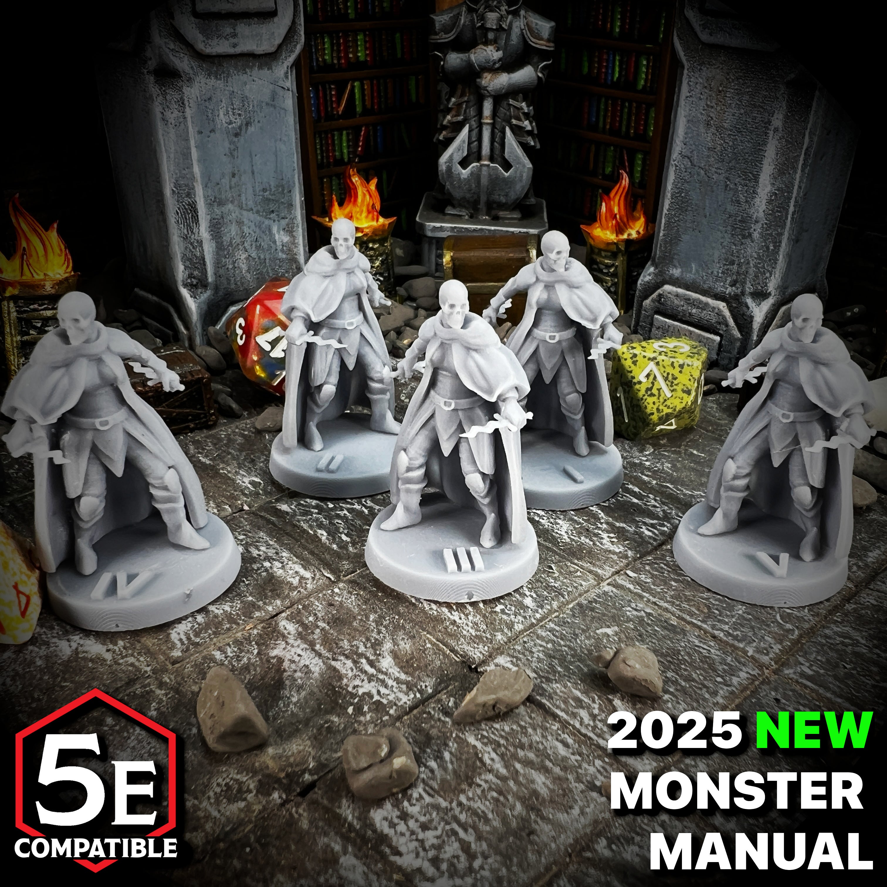 The highest quality, reasonably priced 28mm scale Death Knight Aspirant miniatures for Dungeons & Dragons, Pathfinder, GURPS, and other TTRPGS!