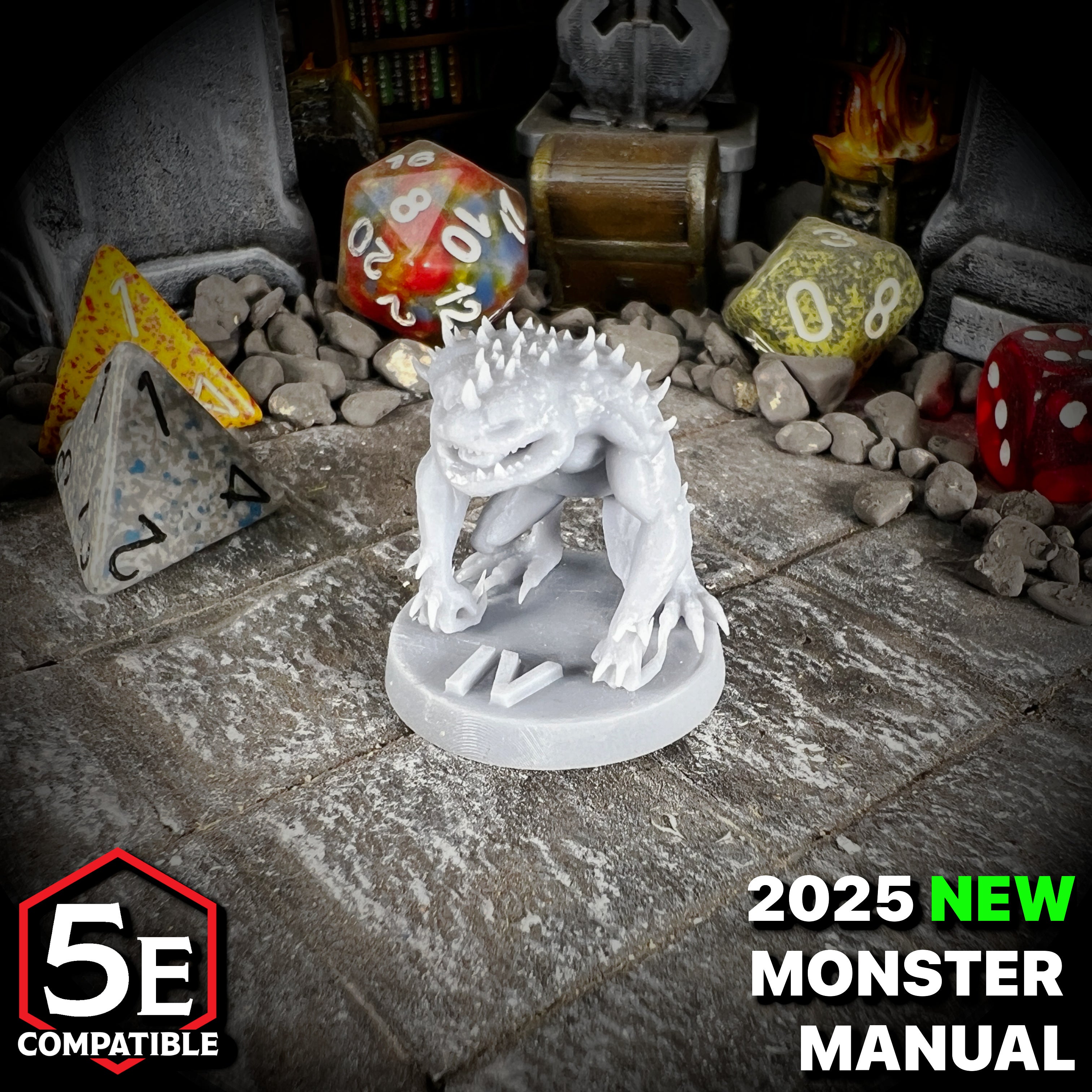 The highest quality, reasonably priced 28mm scale Death Slaad miniatures for Dungeons & Dragons, Pathfinder, GURPS, and other TTRPGS!