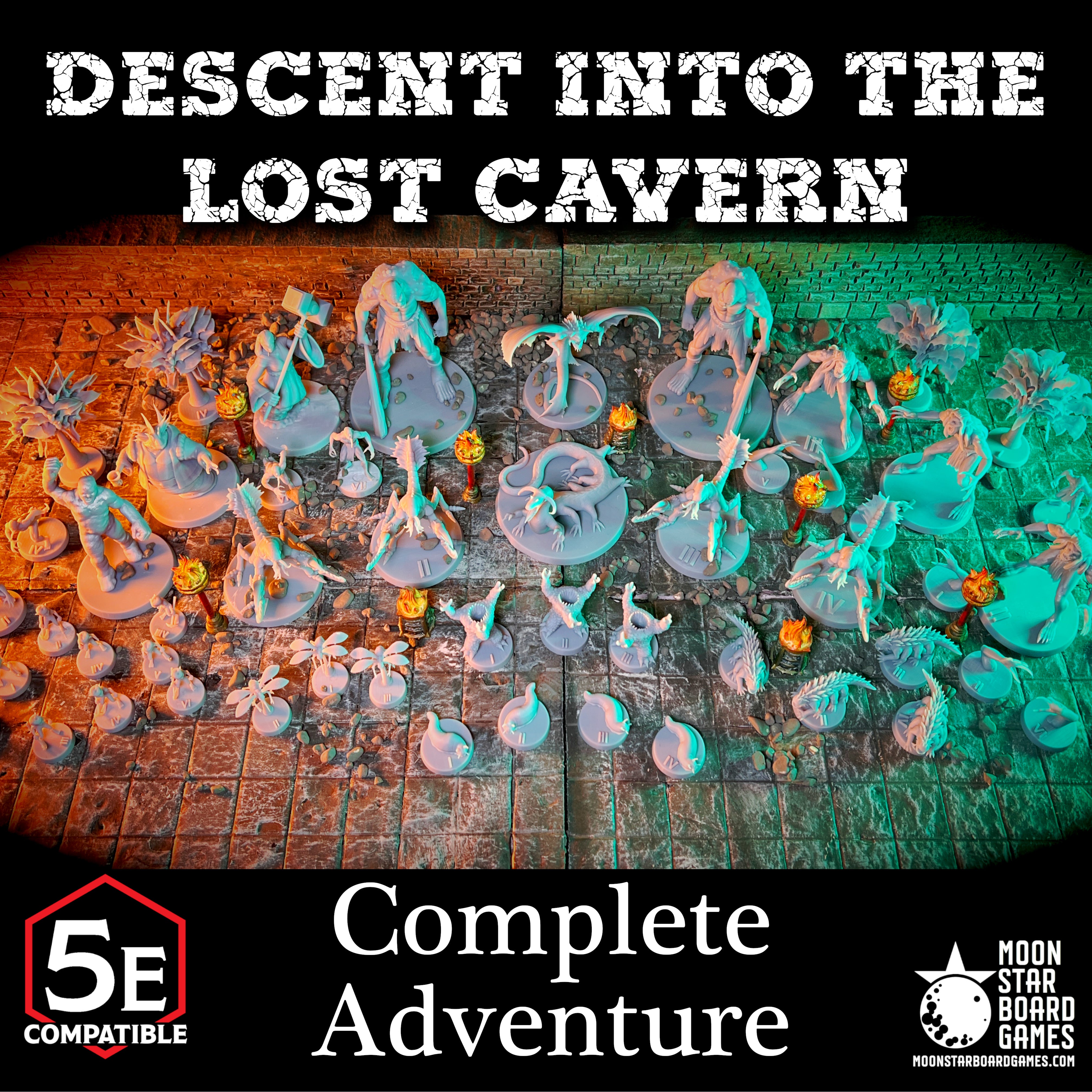 Descent into the Lost Caverns of Tsojcanth - 48pc - COMPLETE ADVENTURE