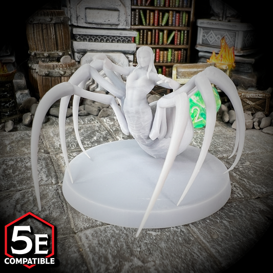 The highest quality, reasonably priced 28mm scale Drider miniatures for Dungeons & Dragons, Pathfinder, GURPS, and other TTRPGS!