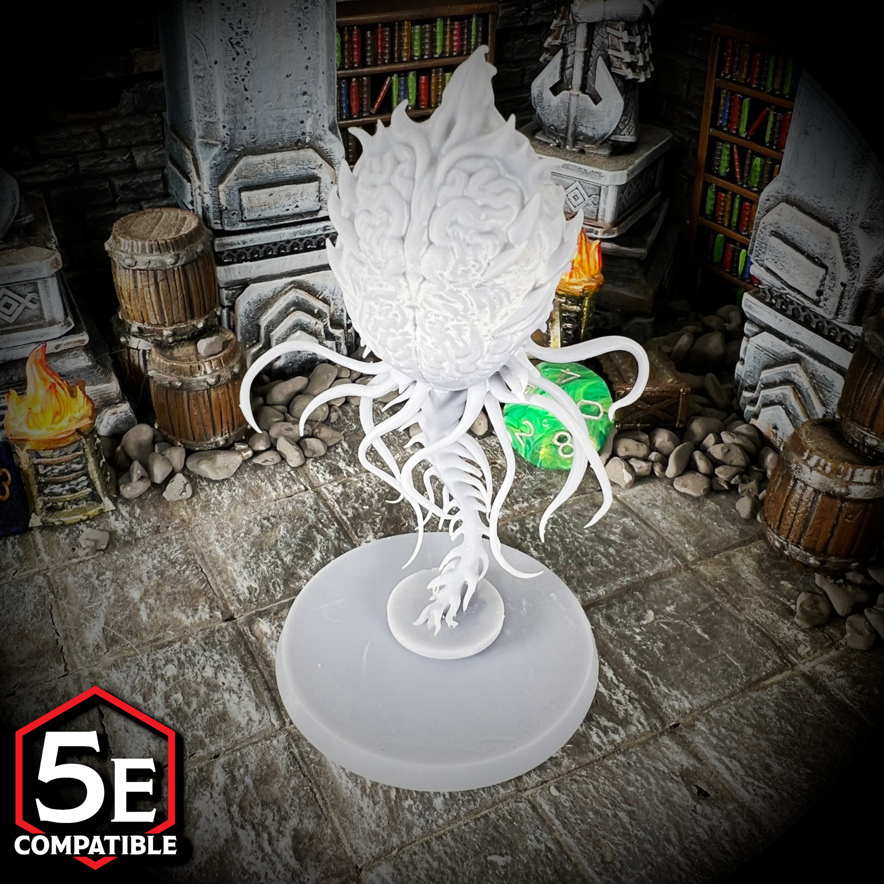 The highest quality, reasonably priced 28mm scale Elder Brain miniatures for Dungeons & Dragons, Pathfinder, GURPS, and other TTRPGS!