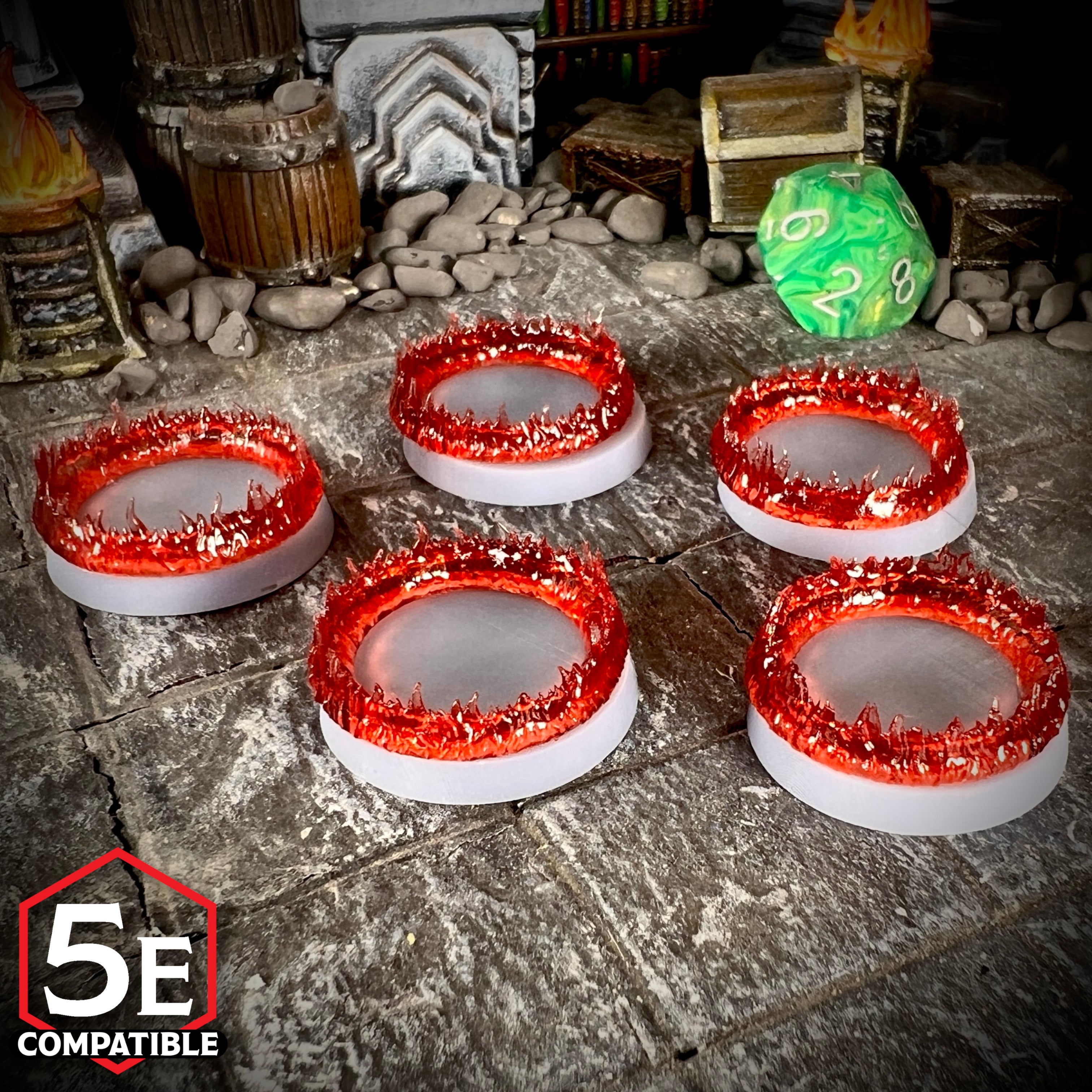 The highest quality, reasonably priced 28mm scale Fire Base Ornament miniatures for Dungeons & Dragons, Pathfinder, GURPS, and other TTRPGS!