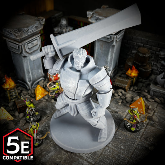 The highest quality, reasonably priced 28mm scale Fire Giant Male miniatures for Dungeons & Dragons, Pathfinder, GURPS, and other TTRPGS!