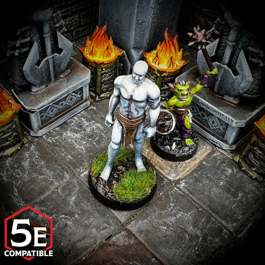 The highest quality, reasonably priced 28mm scale Flesh Golem miniatures for Dungeons & Dragons, Pathfinder, GURPS, and other TTRPGS!