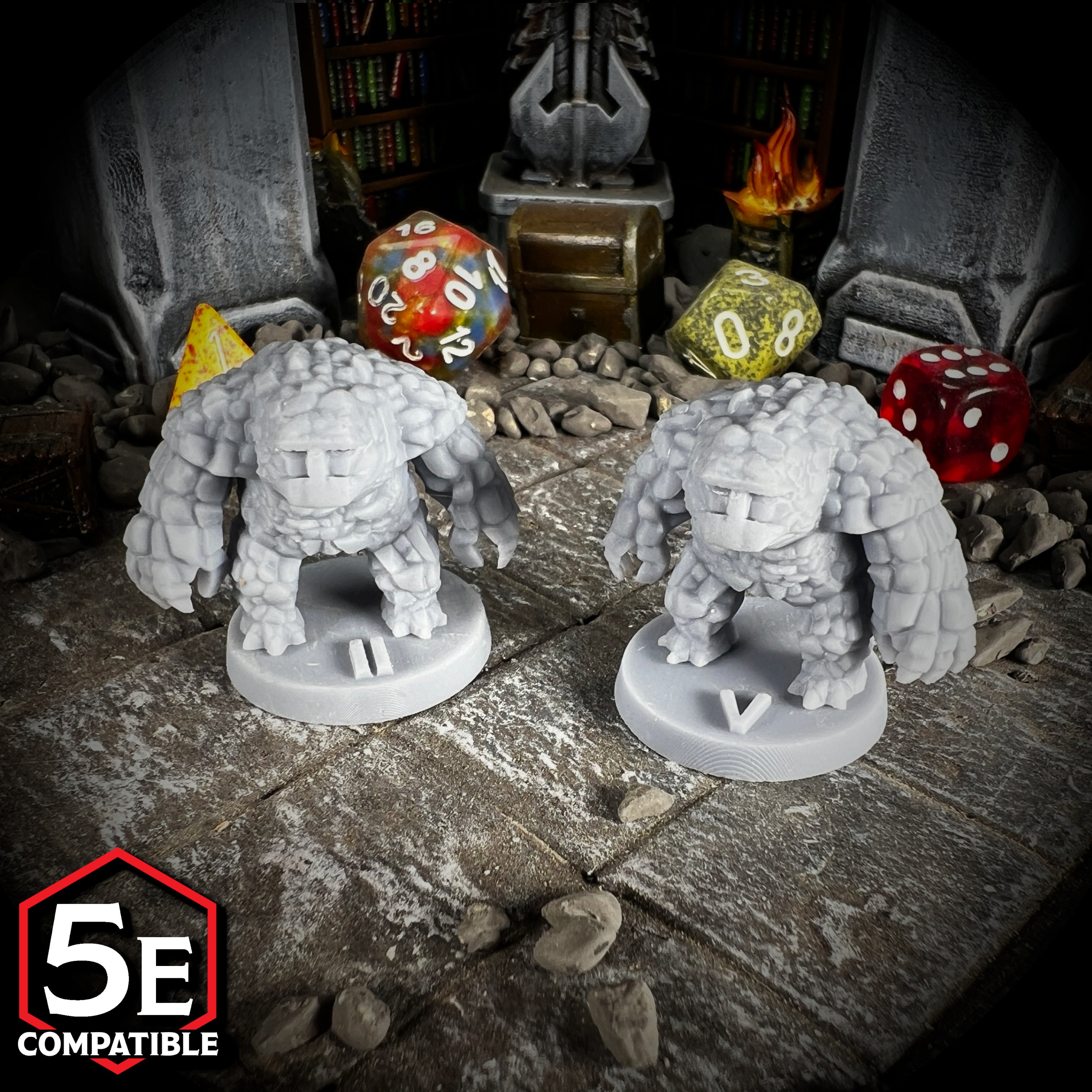 The highest quality, reasonably priced 28mm scale Galeb Duhr miniatures for Dungeons & Dragons, Pathfinder, GURPS, and other TTRPGS!