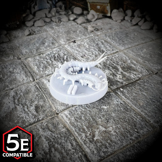 The highest quality, reasonably priced 28mm scale Giant Centipede miniatures for Dungeons & Dragons, Pathfinder, GURPS, and other TTRPGS!
