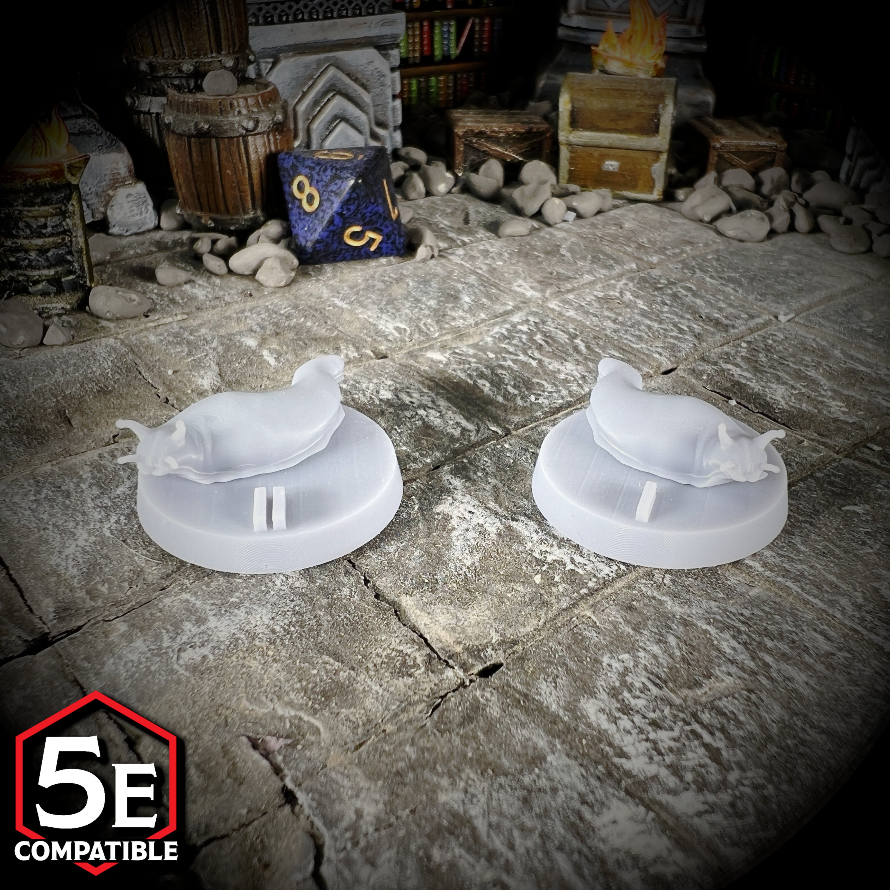 The highest quality, reasonably priced 28mm scale Giant Slug miniatures for Dungeons & Dragons, Pathfinder, GURPS, and other TTRPGS!