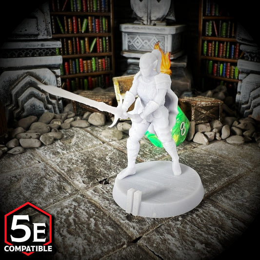 The highest quality, reasonably priced 28mm scale Githyanki Warrior Female miniatures for Dungeons & Dragons, Pathfinder, GURPS, and other TTRPGS!