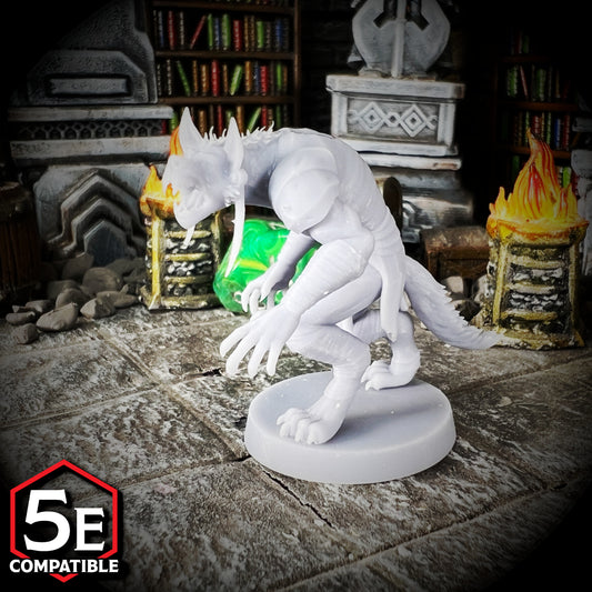 The highest quality, reasonably priced 28mm scale Gnoll Vampire miniatures for Dungeons & Dragons, Pathfinder, GURPS, and other TTRPGS!