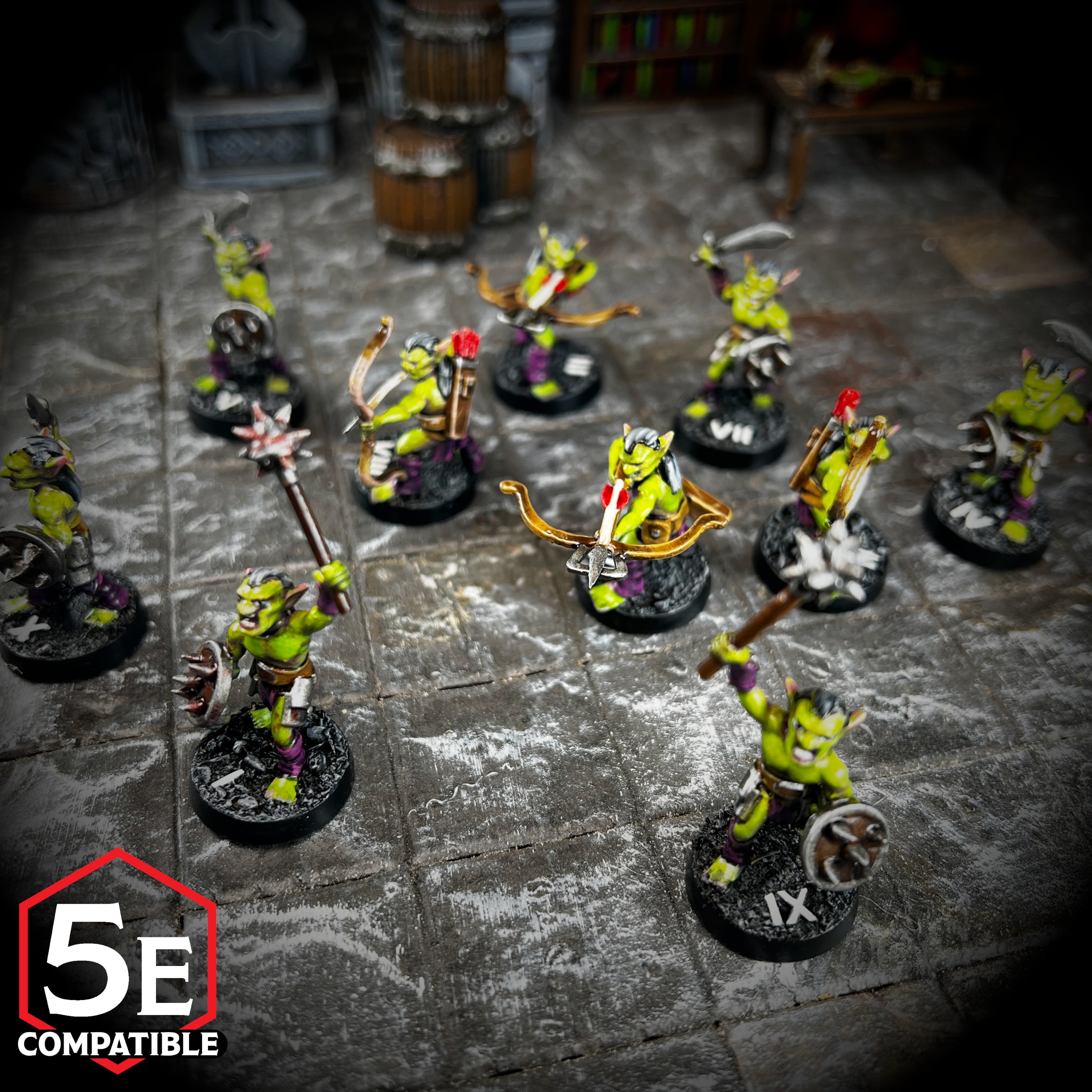 The highest quality, reasonably priced 28mm scale Goblin miniatures for Dungeons & Dragons, Pathfinder, GURPS, and other TTRPGS!