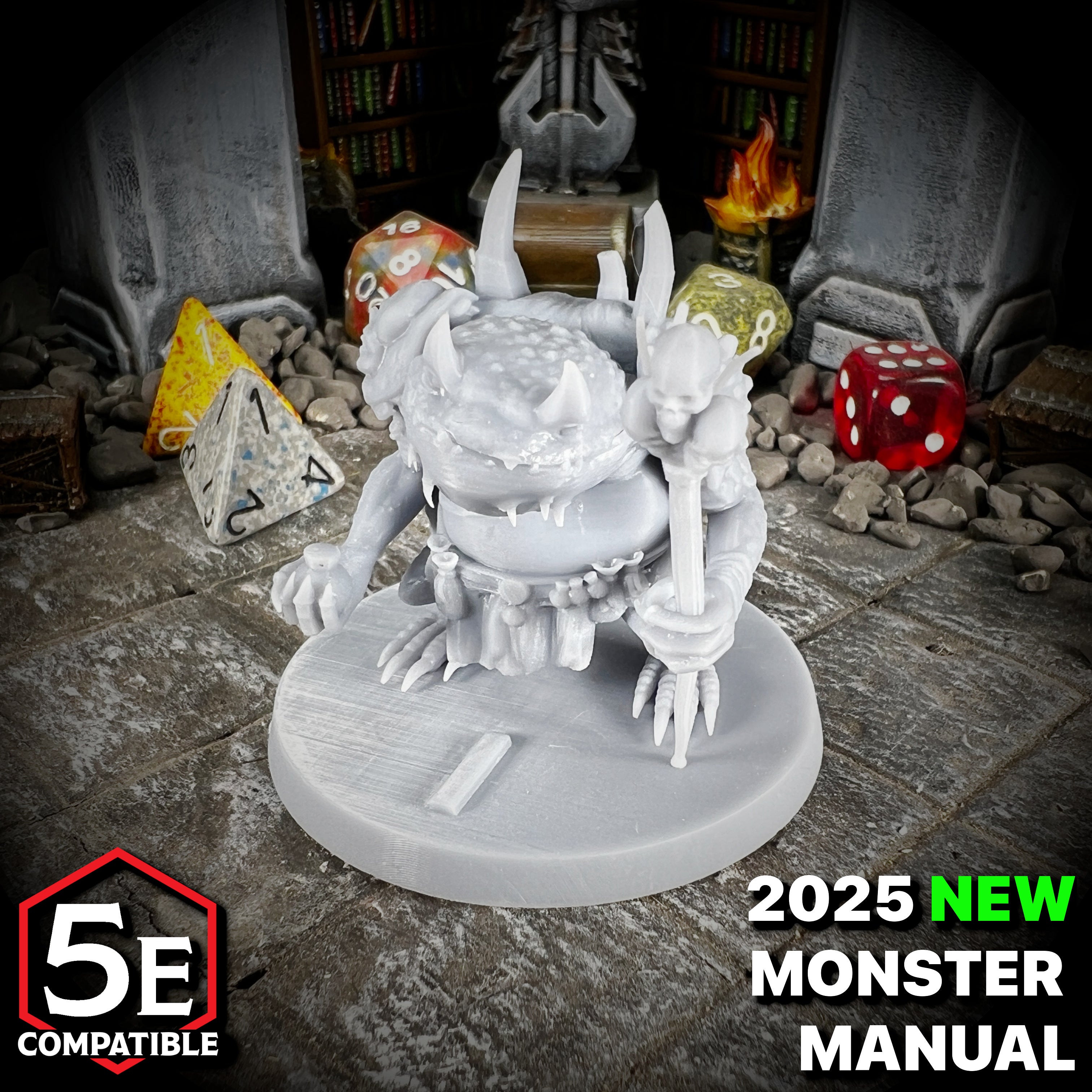 The highest quality, reasonably priced 28mm scale Green Slaad miniatures for Dungeons & Dragons, Pathfinder, GURPS, and other TTRPGS!