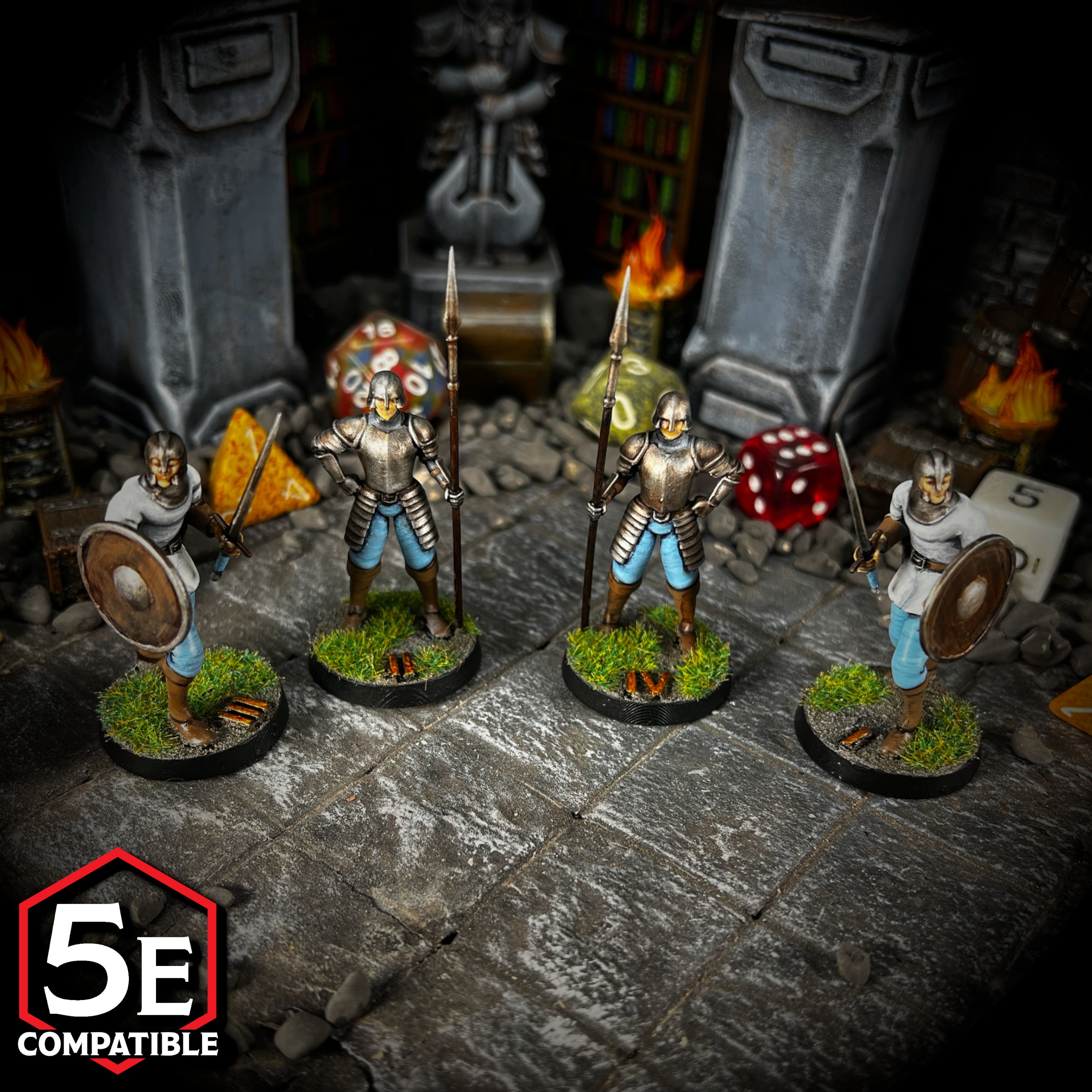 The highest quality, reasonably priced 28mm scale Guard miniatures for Dungeons & Dragons, Pathfinder, GURPS, and other TTRPGS!