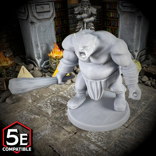 The highest quality, reasonably priced 28mm scale Half Ogre miniatures for Dungeons & Dragons, Pathfinder, GURPS, and other TTRPGS!