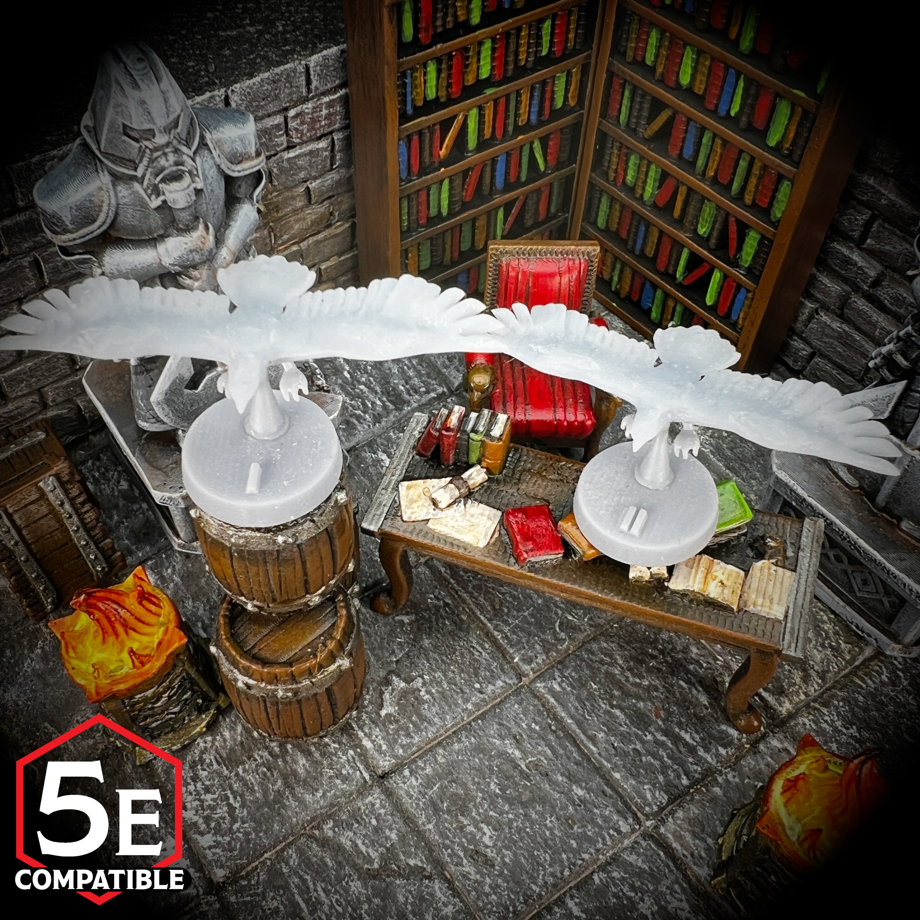 The highest quality, reasonably priced 28mm scale Hawk miniatures for Dungeons & Dragons, Pathfinder, GURPS, and other TTRPGS!