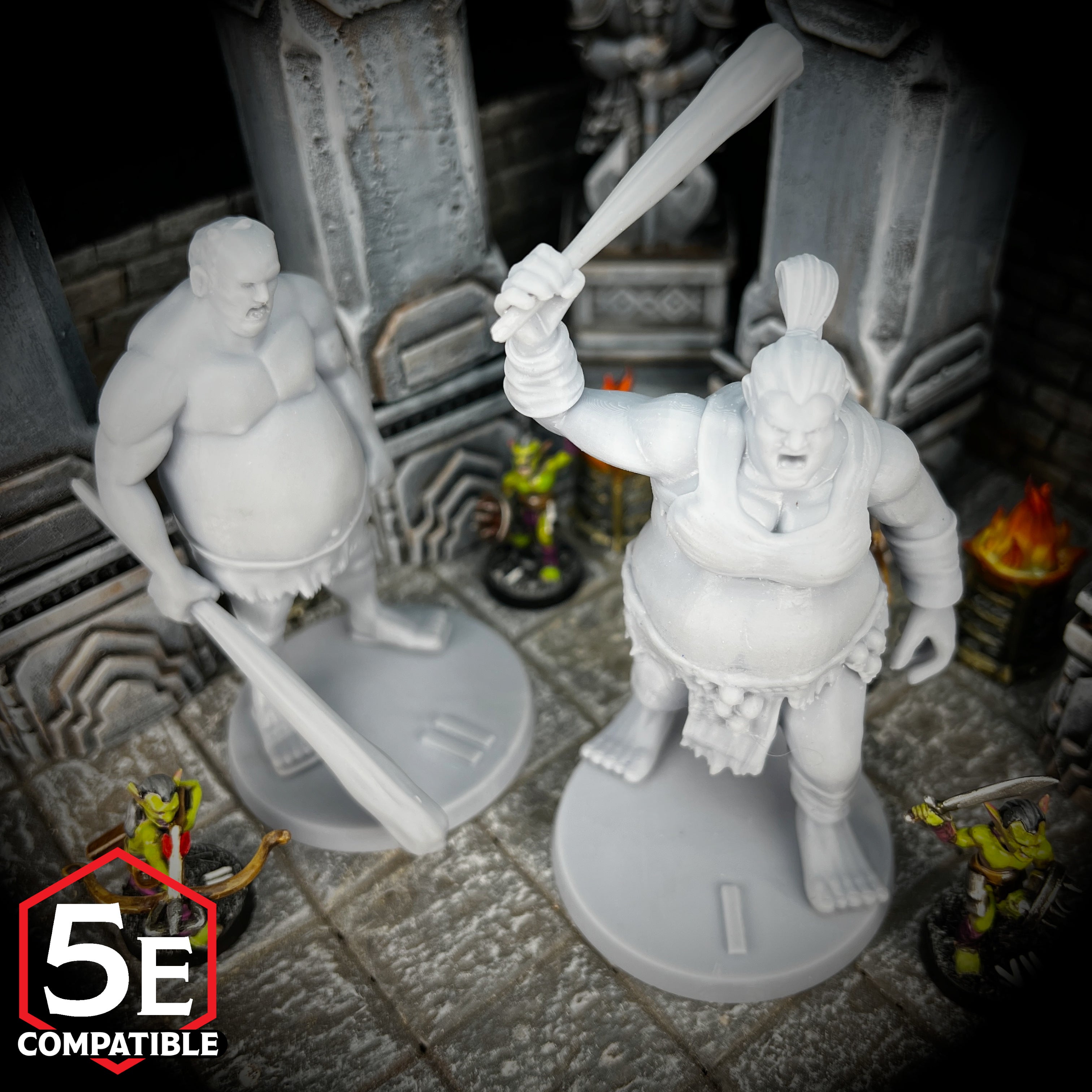 The highest quality, reasonably priced 28mm scale Hill Giant miniatures for Dungeons & Dragons, Pathfinder, GURPS, and other TTRPGS!
