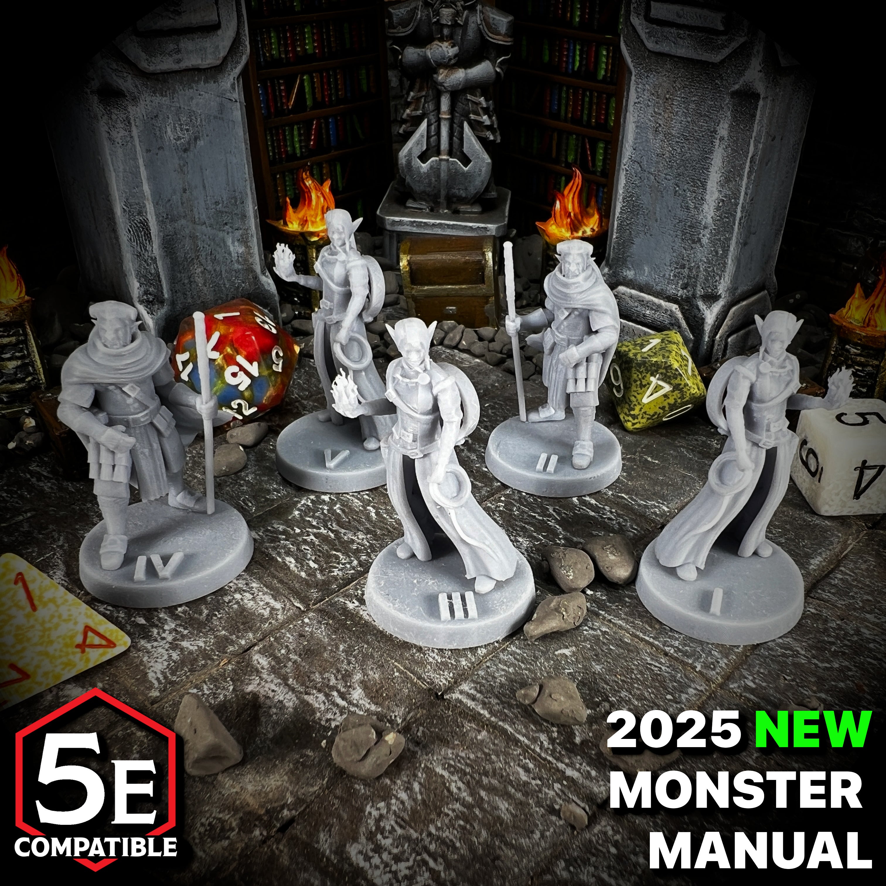 The highest quality, reasonably priced 28mm scale Hobgoblin Wizard miniatures for Dungeons & Dragons, Pathfinder, GURPS, and other TTRPGS!