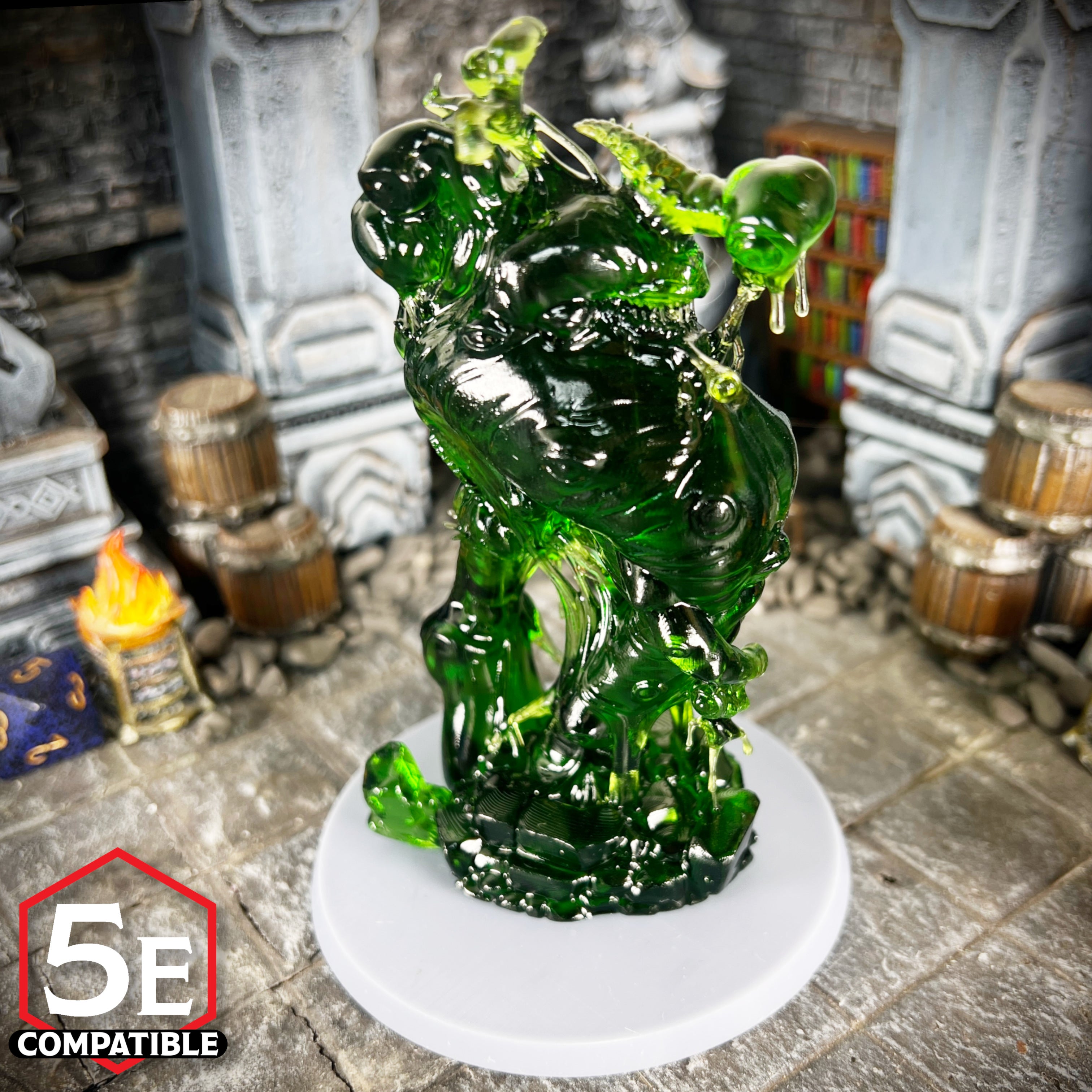 The highest quality, reasonably priced 28mm scale Juiblex miniatures for Dungeons & Dragons, Pathfinder, GURPS, and other TTRPGS!