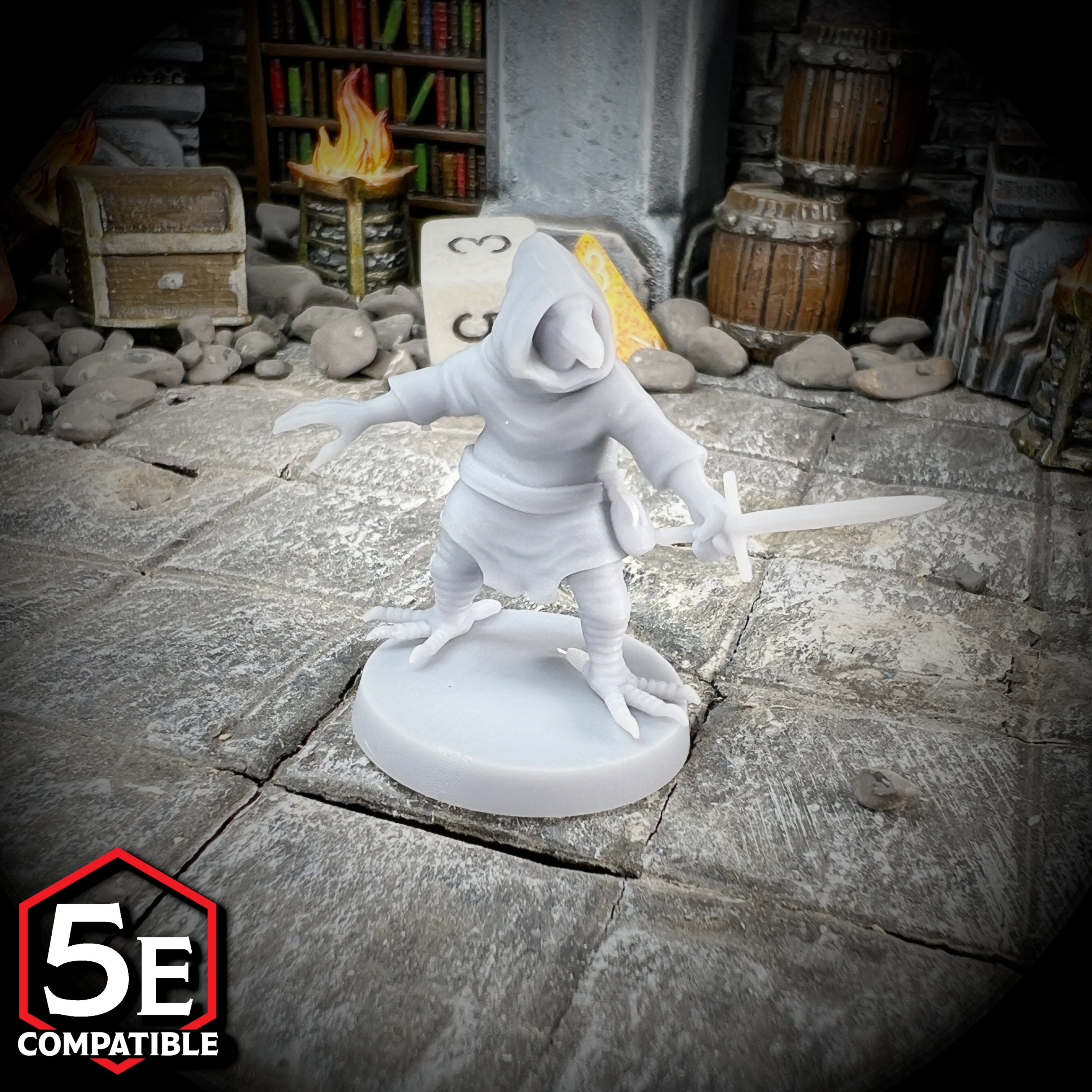 The highest quality, reasonably priced 28mm scale Kenku miniatures for Dungeons & Dragons, Pathfinder, GURPS, and other TTRPGS!