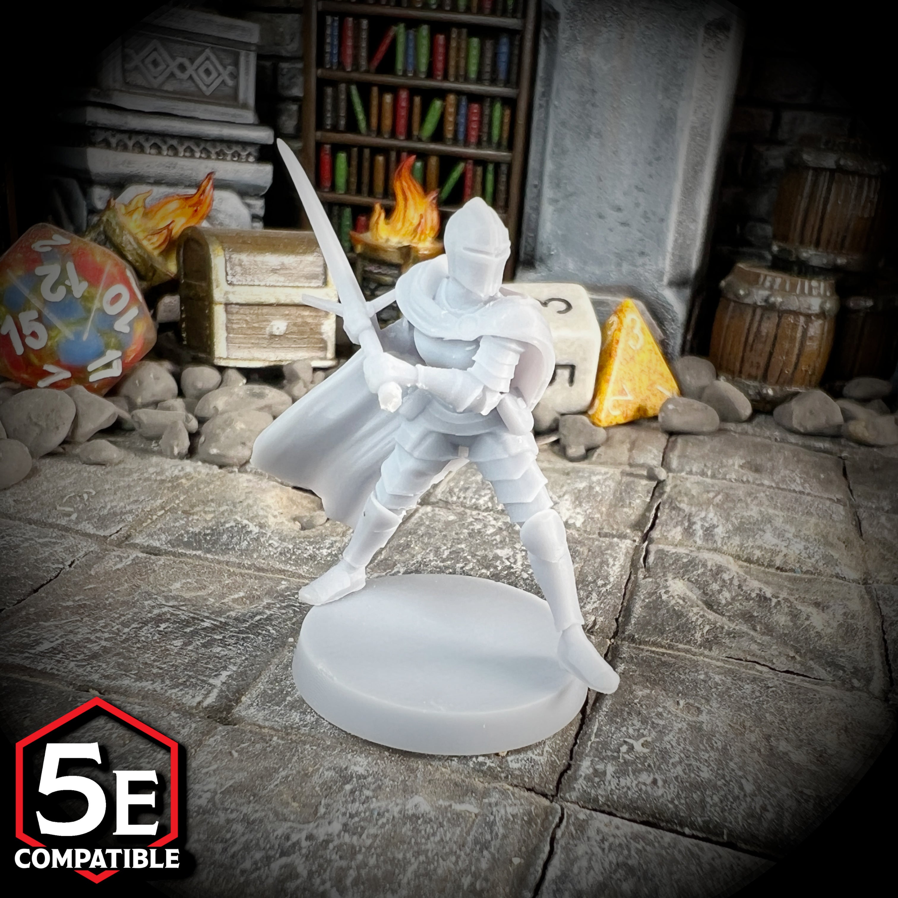 The highest quality, reasonably priced 28mm scale Knight miniatures for Dungeons & Dragons, Pathfinder, GURPS, and other TTRPGS!
