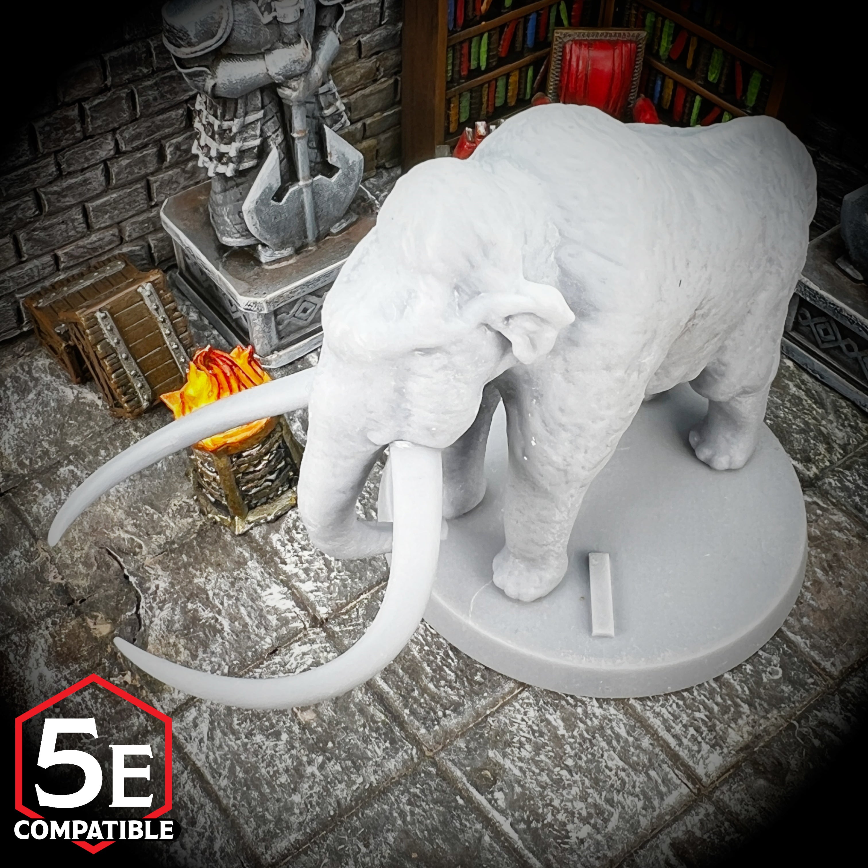 The highest quality, reasonably priced 28mm scale Mammoth miniatures for Dungeons & Dragons, Pathfinder, GURPS, and other TTRPGS!