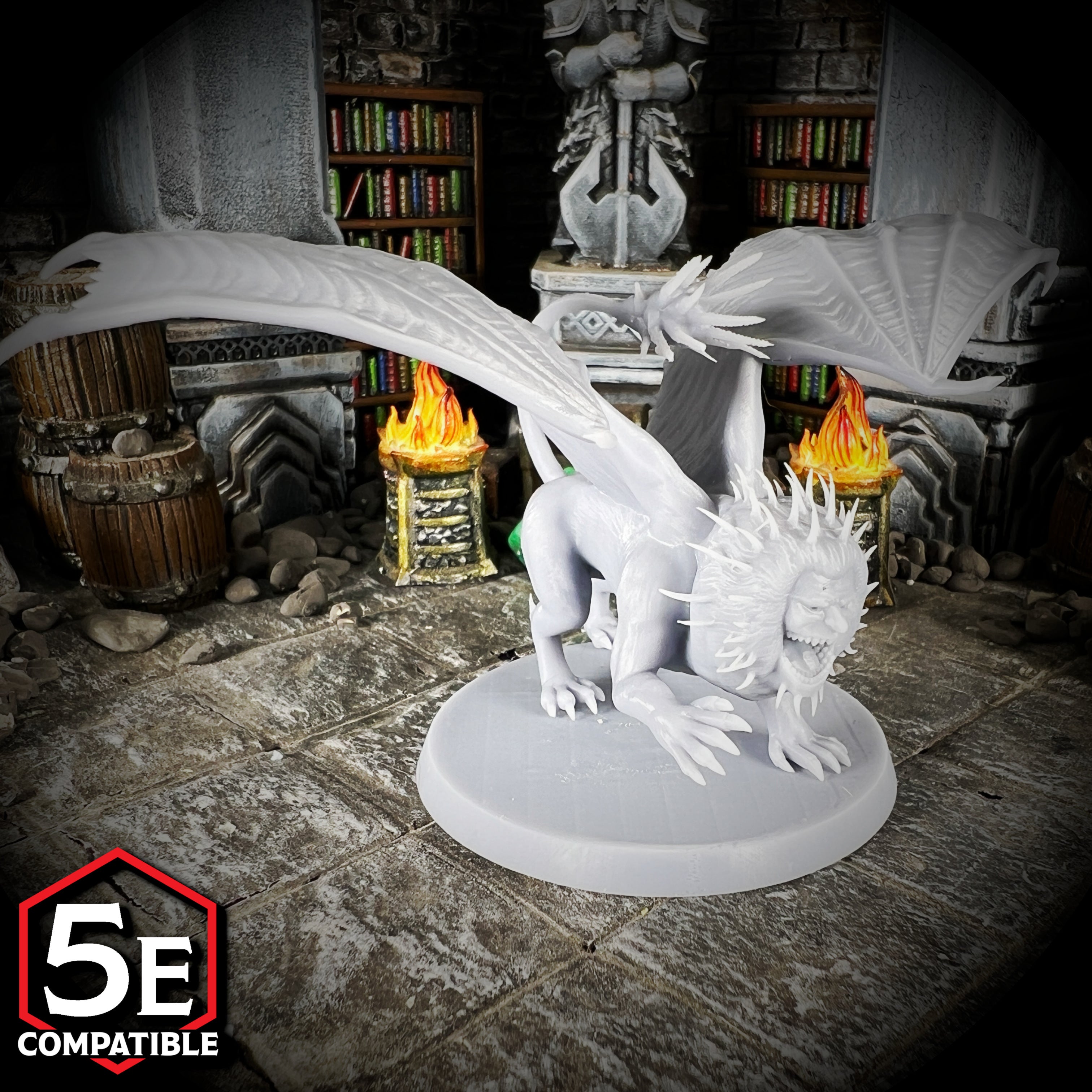 The highest quality, reasonably priced 28mm scale Manticore miniatures for Dungeons & Dragons, Pathfinder, GURPS, and other TTRPGS!