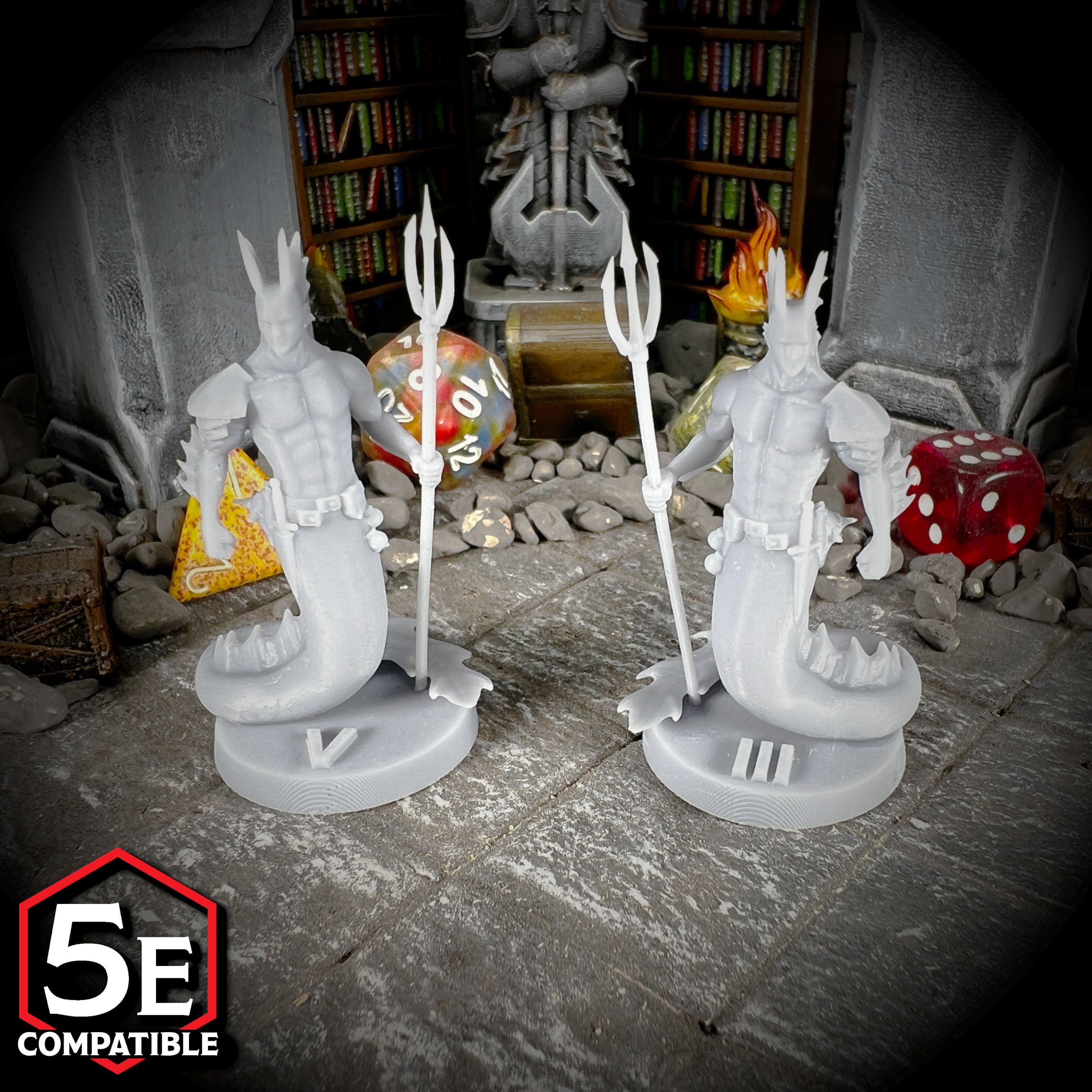 The highest quality, reasonably priced 28mm scale Merfolk miniatures for Dungeons & Dragons, Pathfinder, GURPS, and other TTRPGS!
